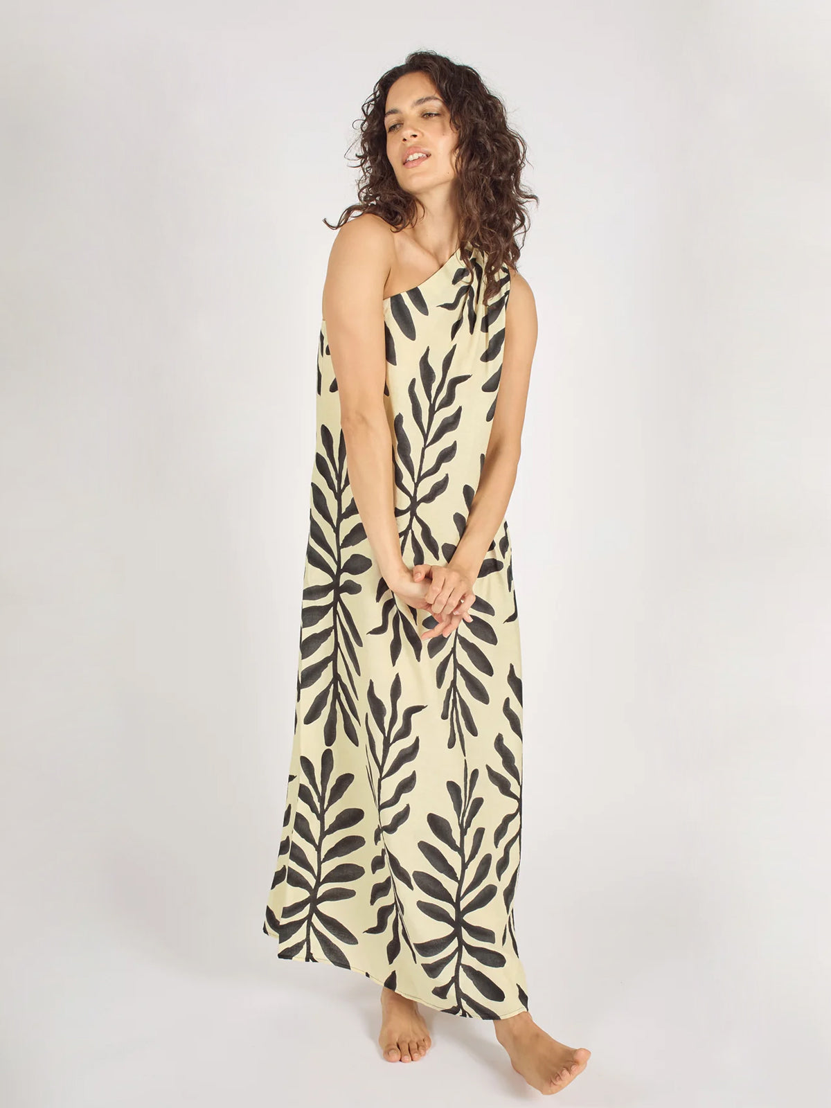Traffic People Before Midnight Gia Dress Black & Cream