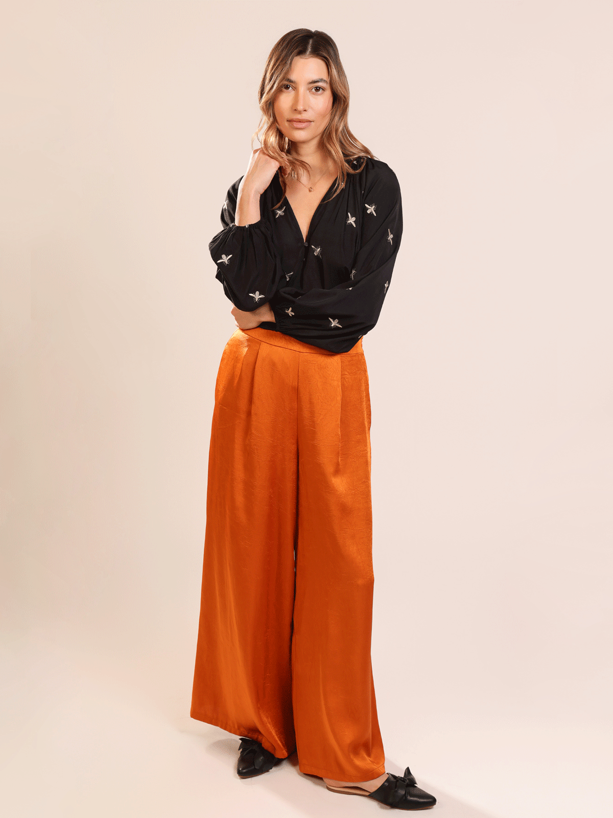 Traffic People The Madding Blouse Black