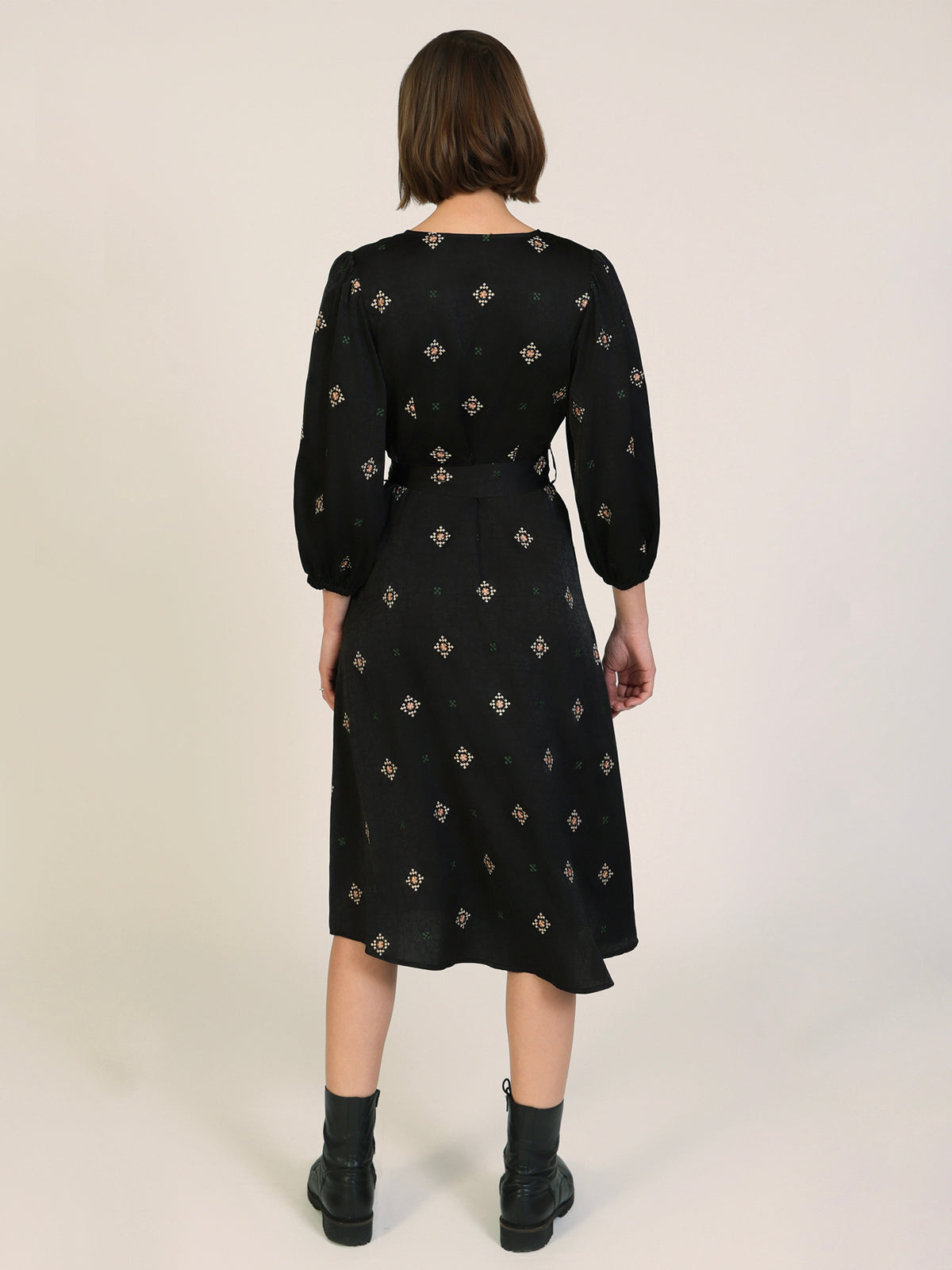Traffic People Sacred Silence Lulu Midi Dress Black