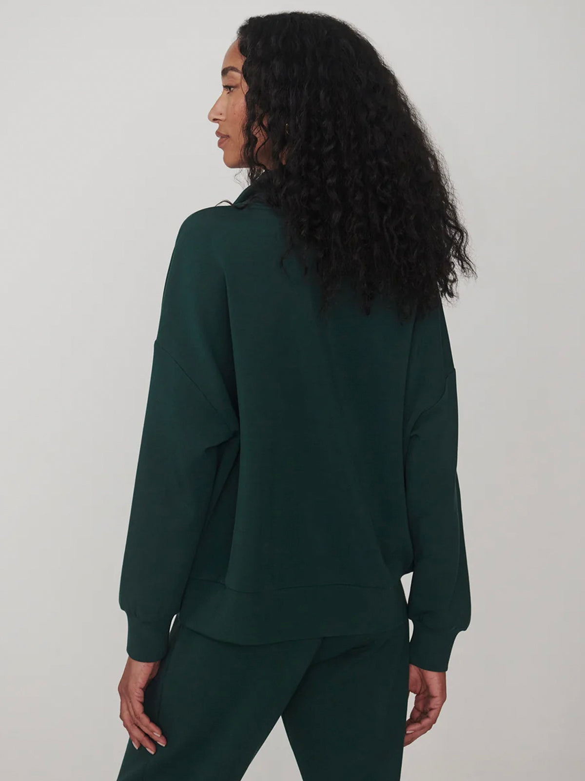 Varley Hawley Half Zip Sweat Ponderosa Pine