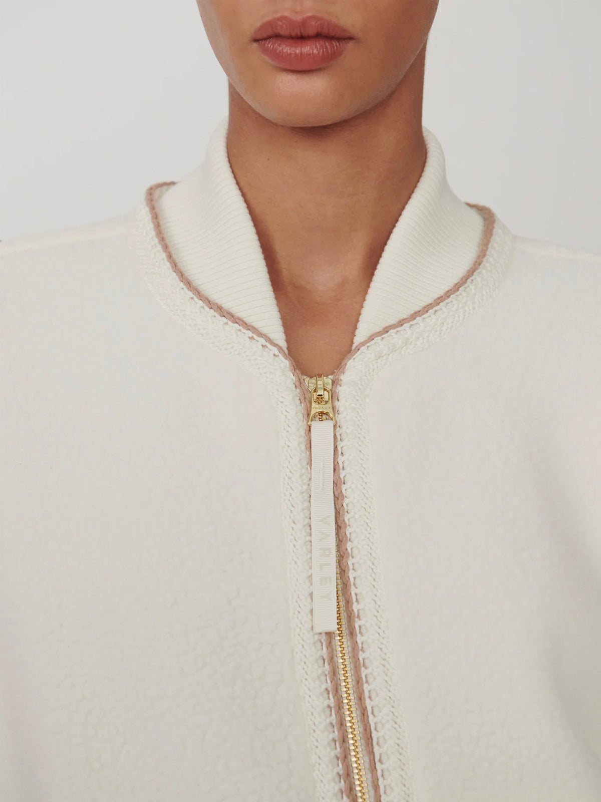 Varley Klaudia Fleece Jacket Egret