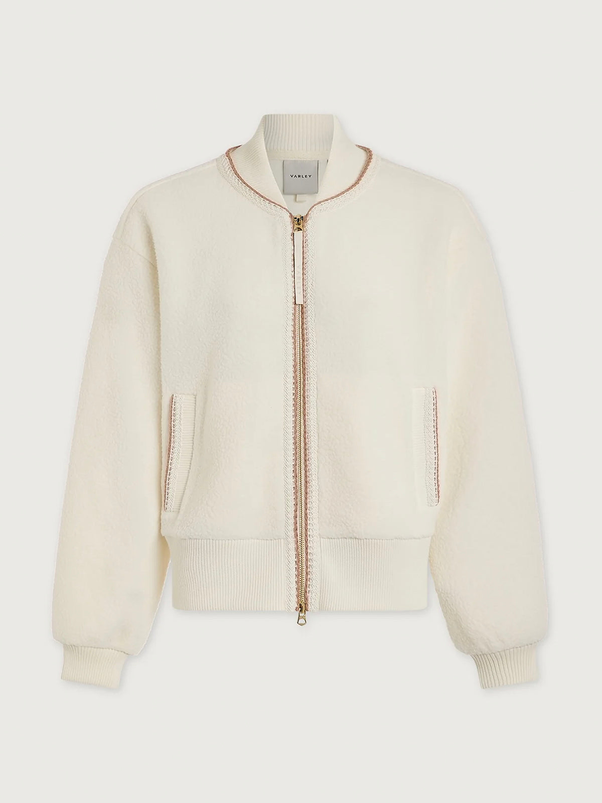 Varley Klaudia Fleece Jacket Egret
