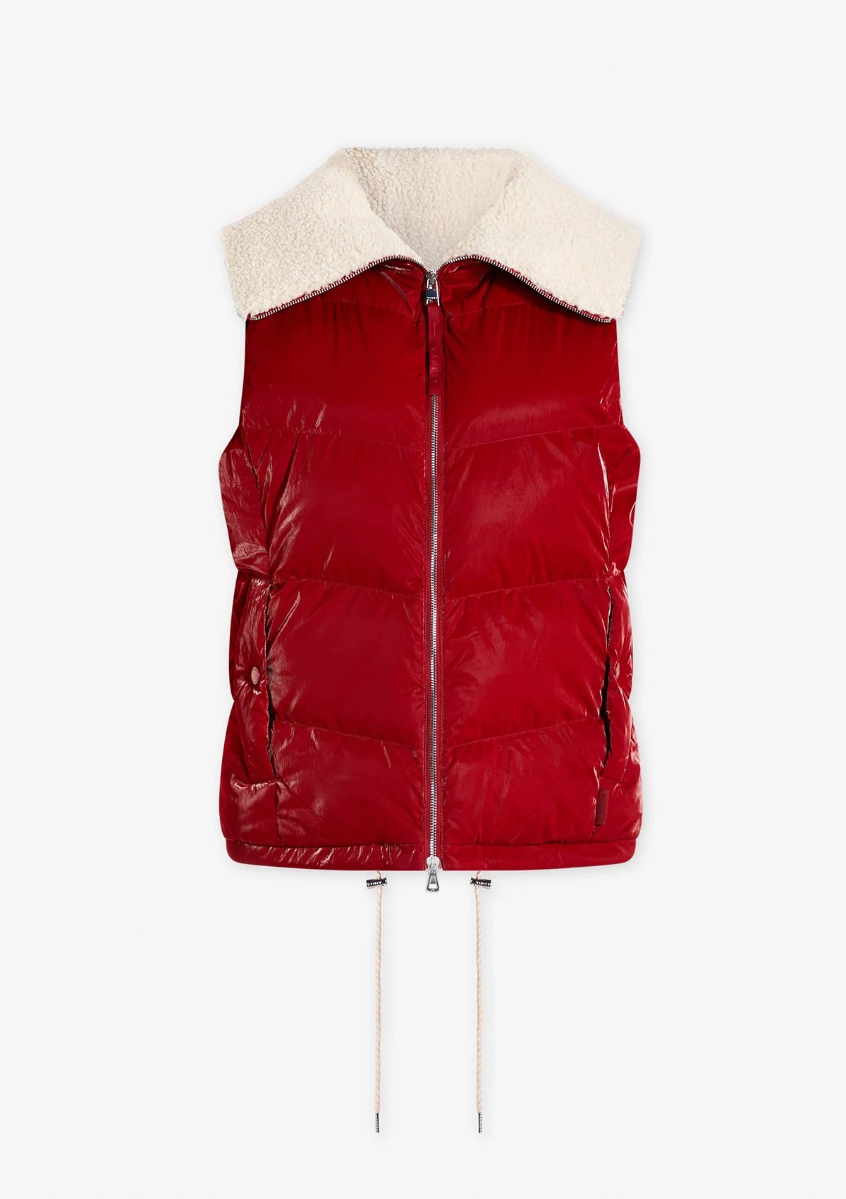 Varley Brock Puffer Gilet Red