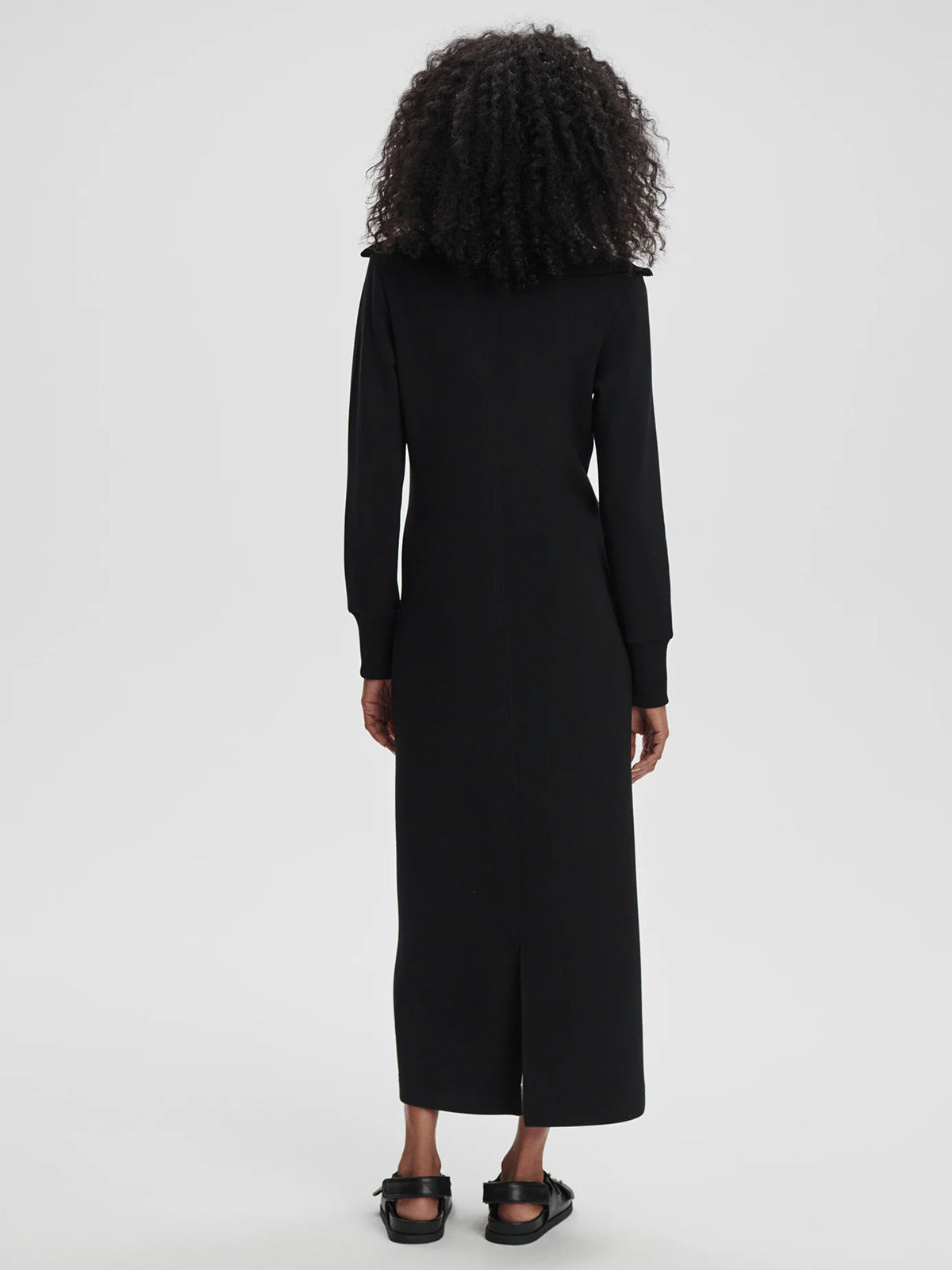 Varley Alexis Midi Dress Black