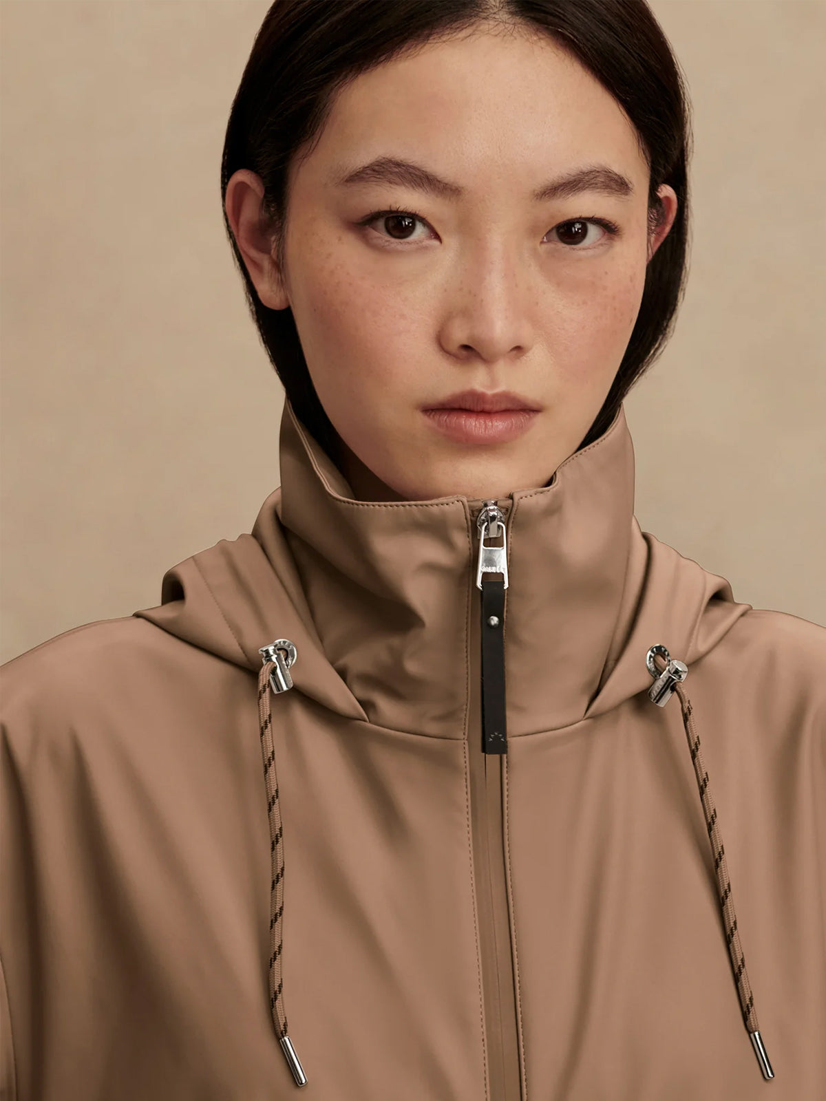 Varley Alyssa Rain Jacket Ash Taupe