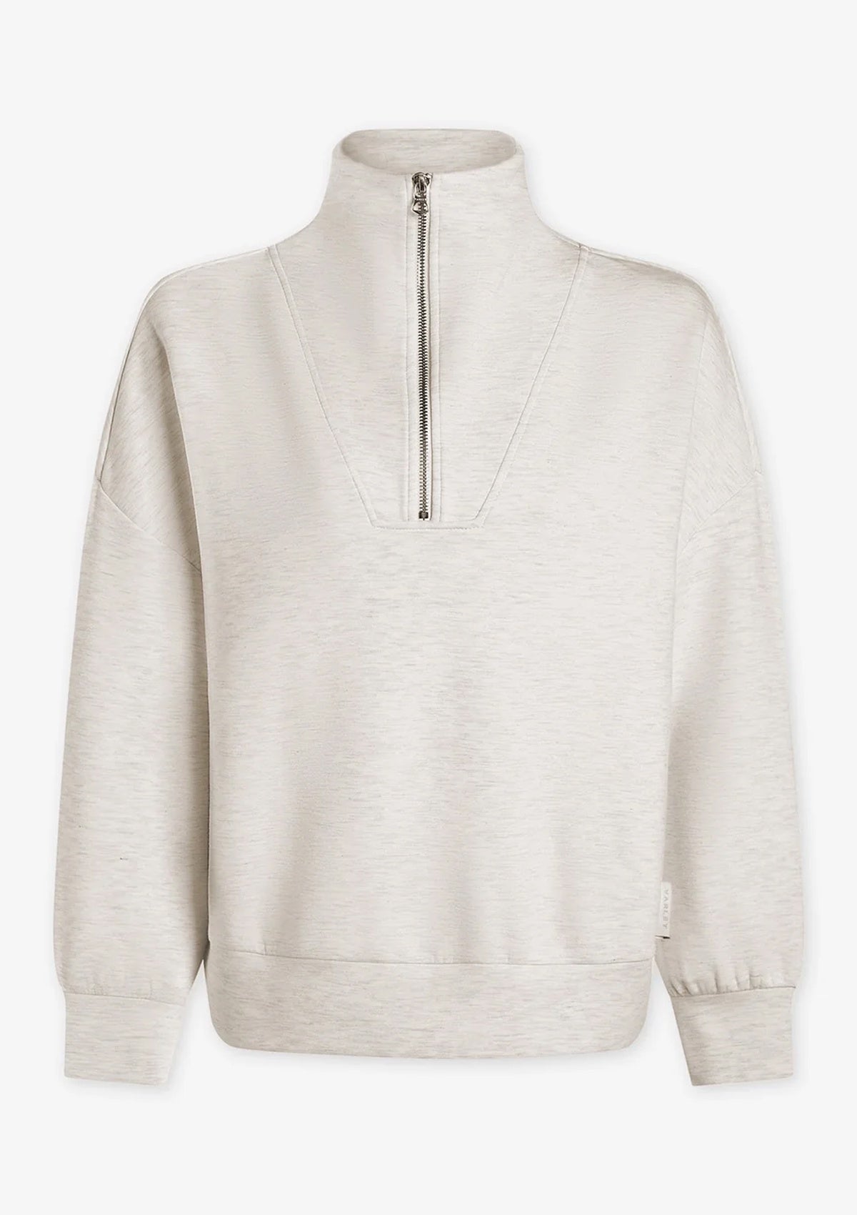 Varley Hawley Half Zip Sweat Ivory Marl