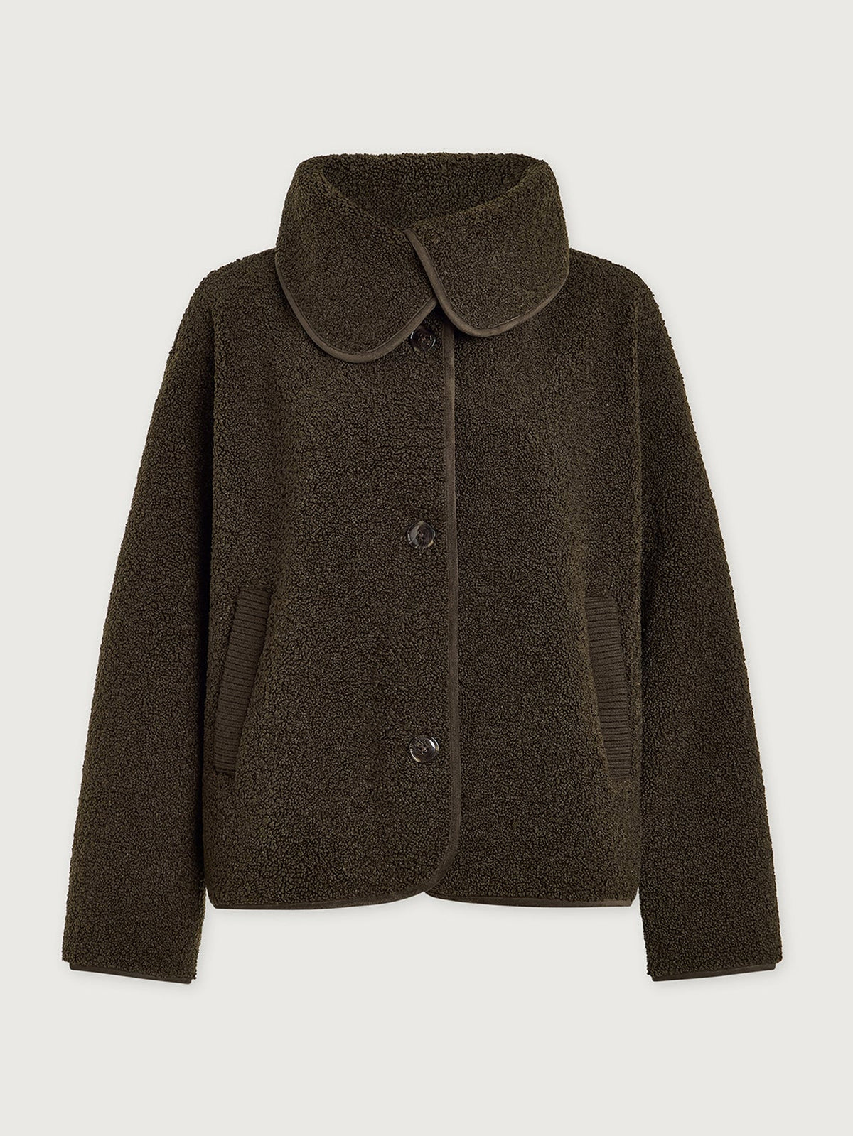 Varley Kellan Short Boxy Jacket Olive Bark