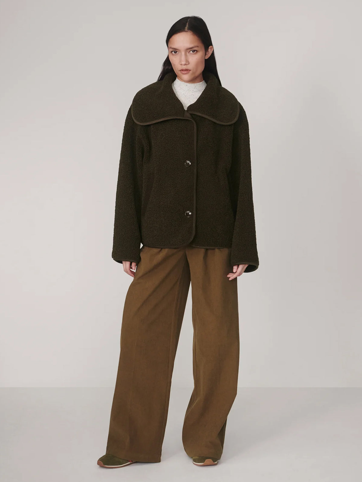 Varley Kellan Short Boxy Jacket Olive Bark