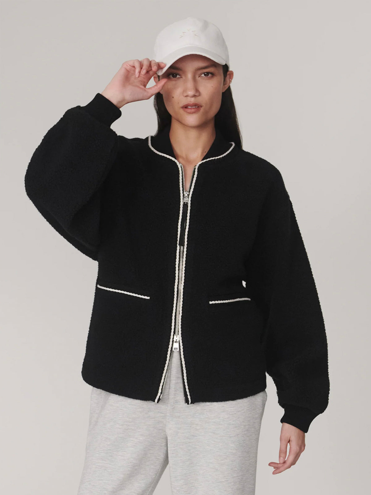 Varley Rochell Fleece Jacket Black