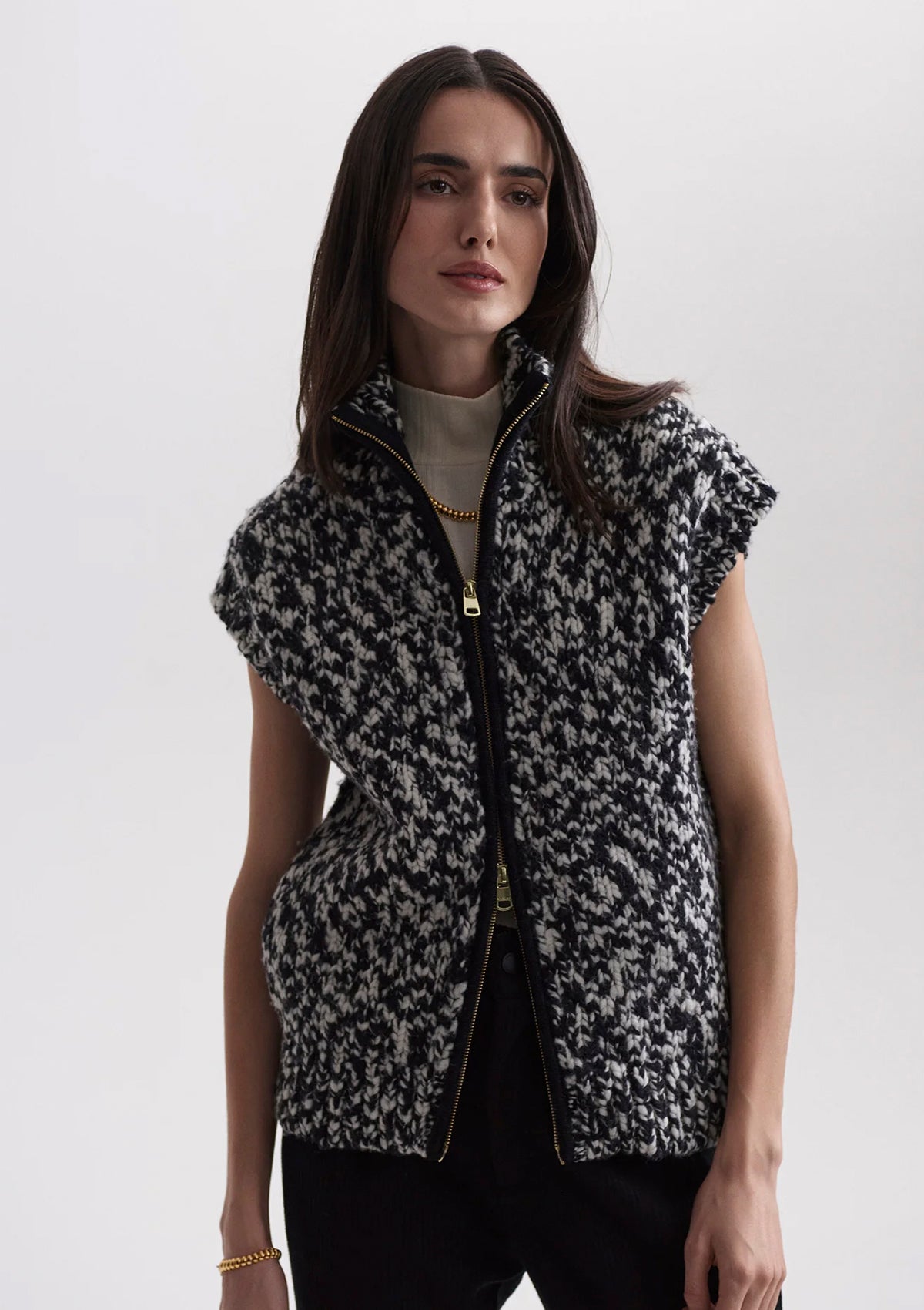 Varley Sandy Zip Through Knit Gilet