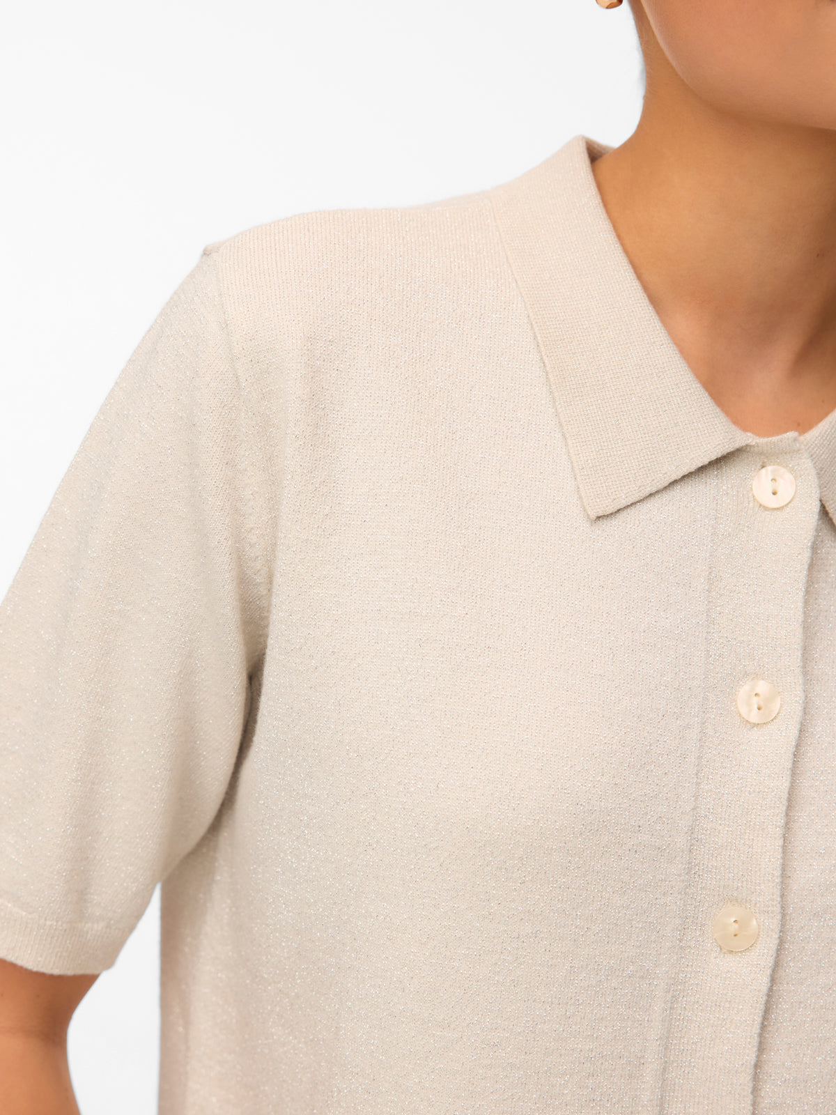 Shine 2/4 Polo Pullover Birch