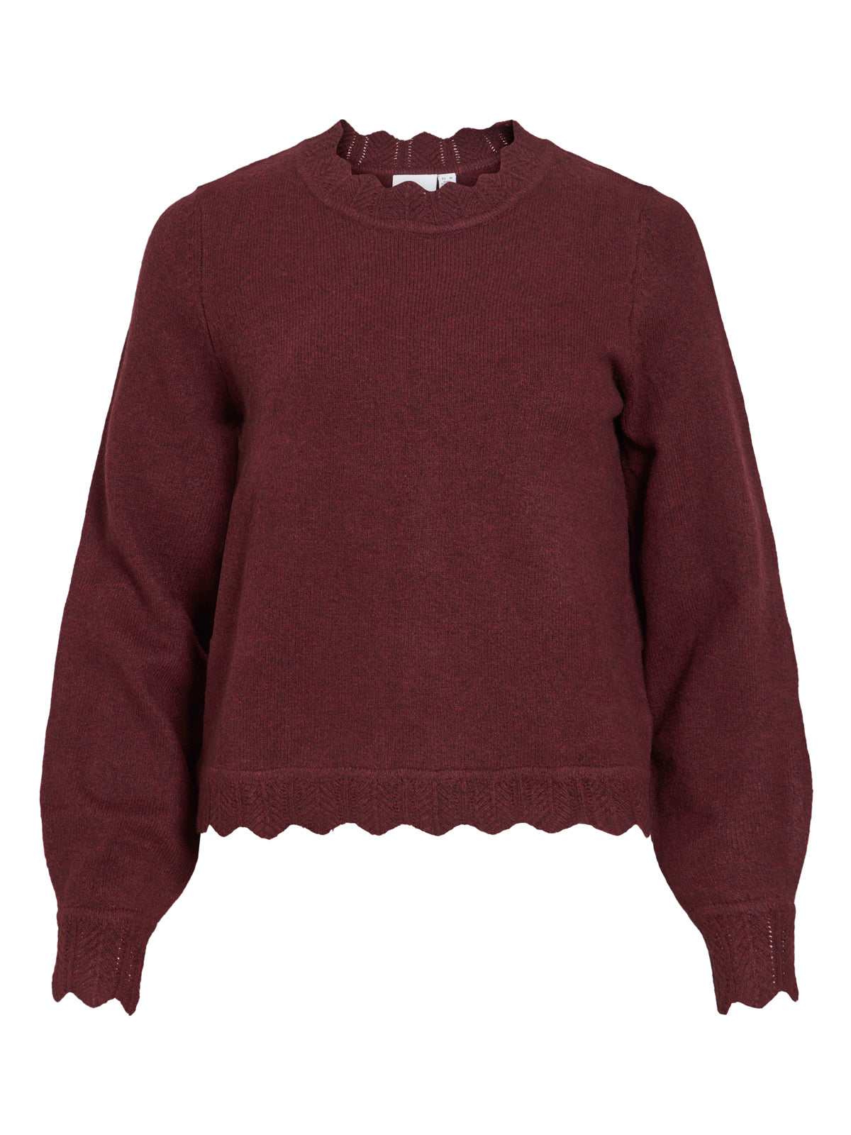 Scallop Knit Jumper Port Royale