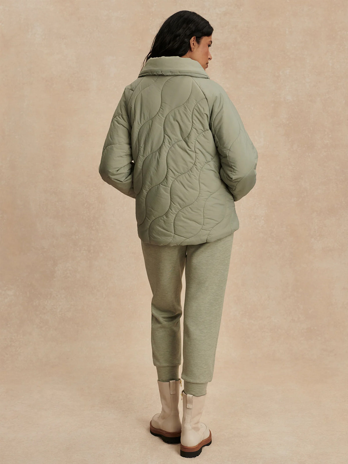Varley Fabia Quilted Jacket Shadow