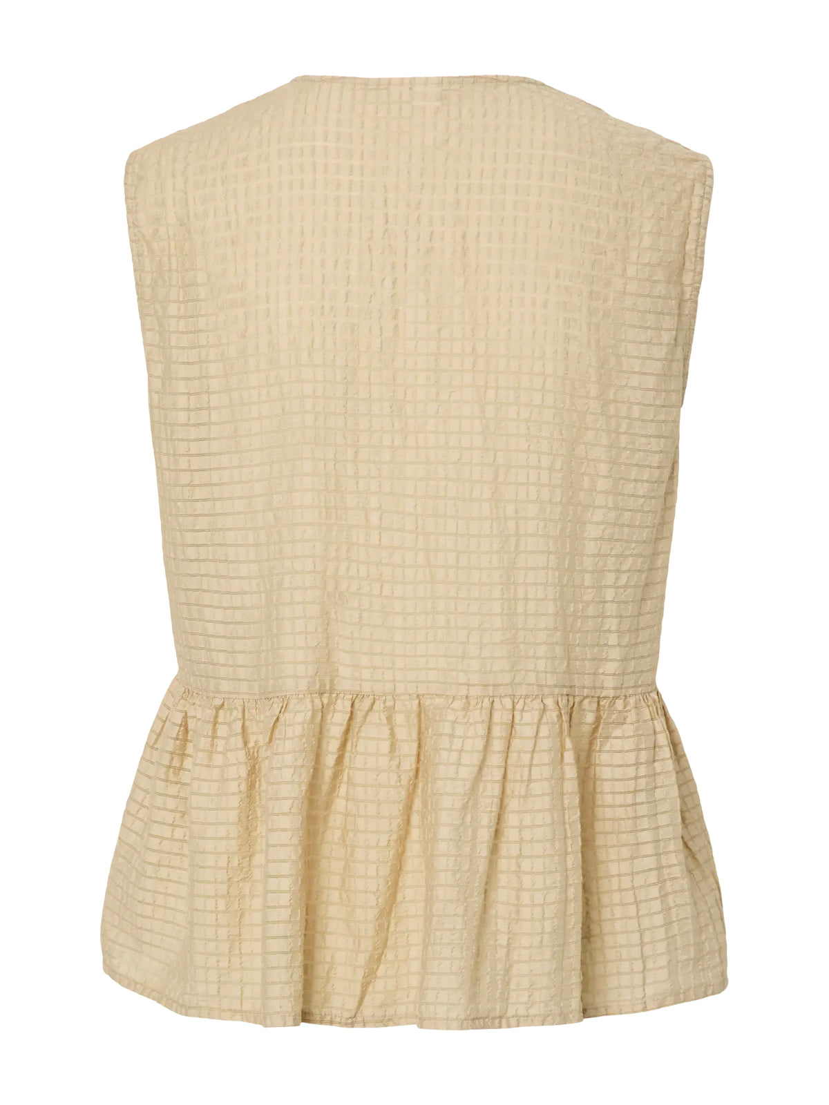 YAS Chira Sleeveless Top Safari Yellow