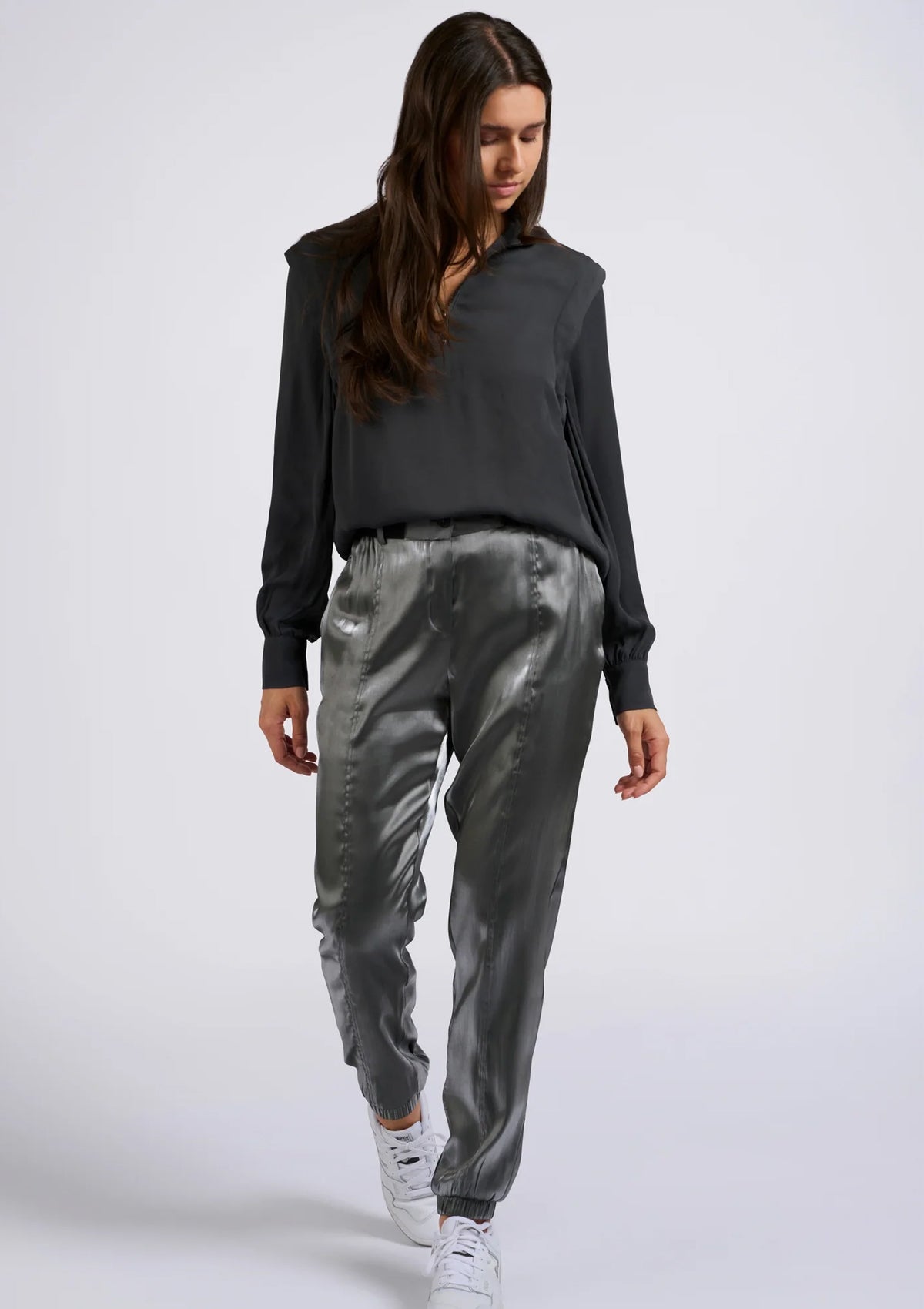 YAYA High Turtleneck Blouse Black