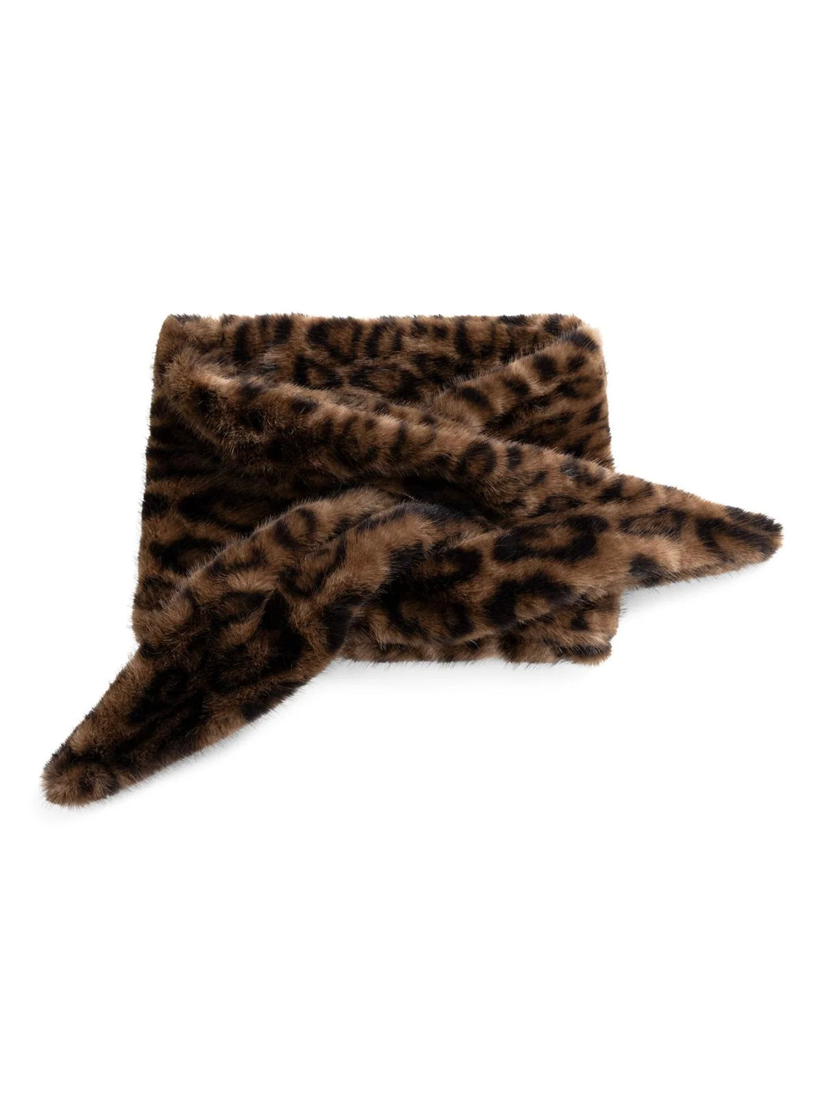 YAYA Faux Fur Leopard Scarf