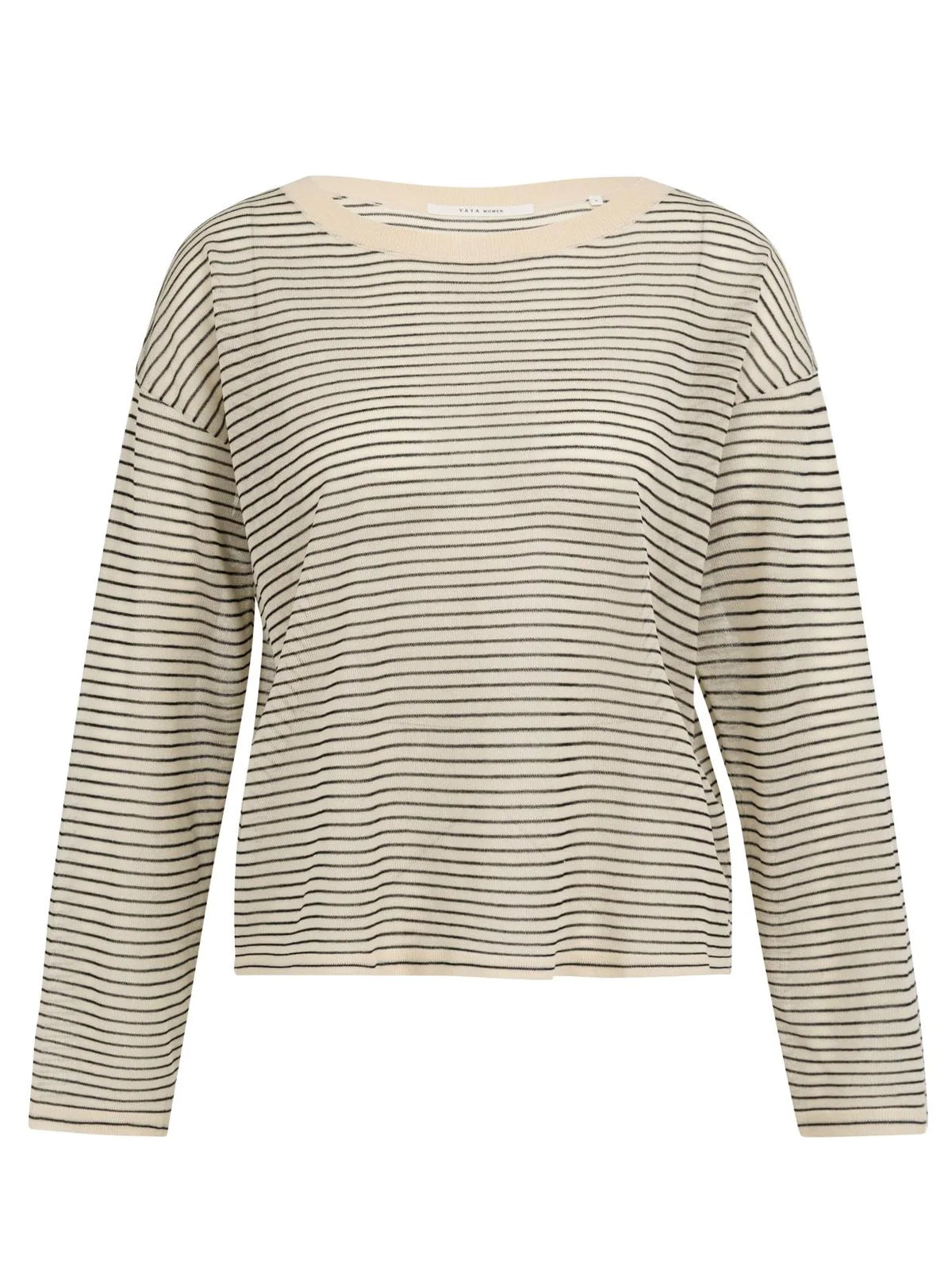 YAYA Fine Knit Stripe Sweater