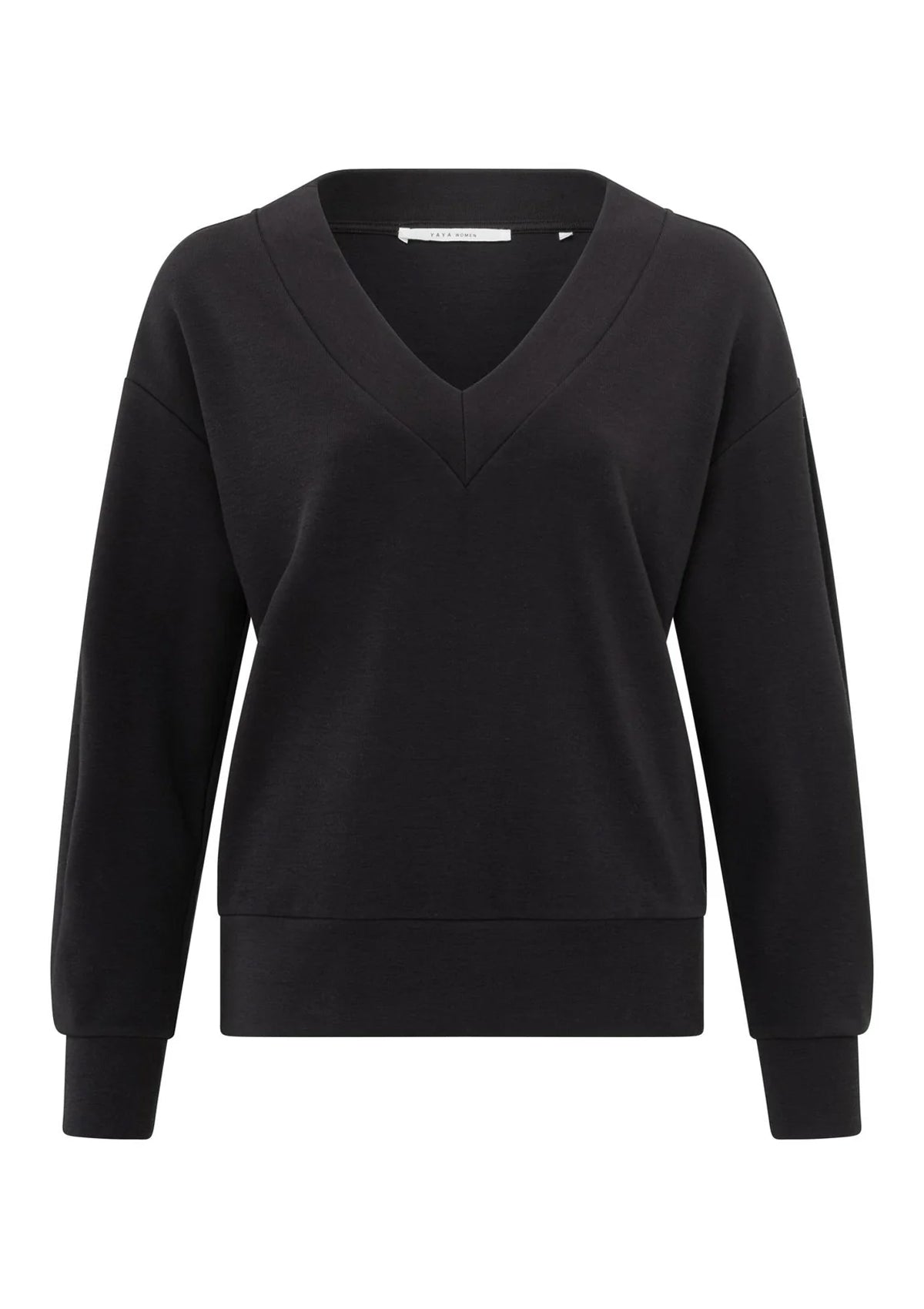 YAYA V-Neck Sweater Anthracite