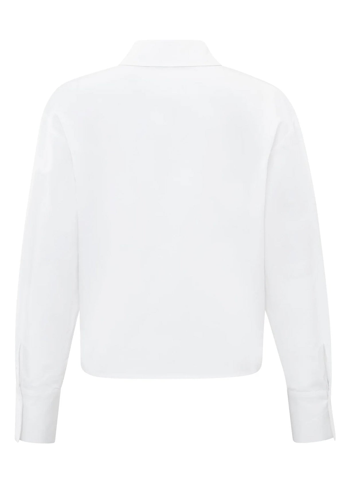Yaya Cropped Pleat Shirt Brilliant White