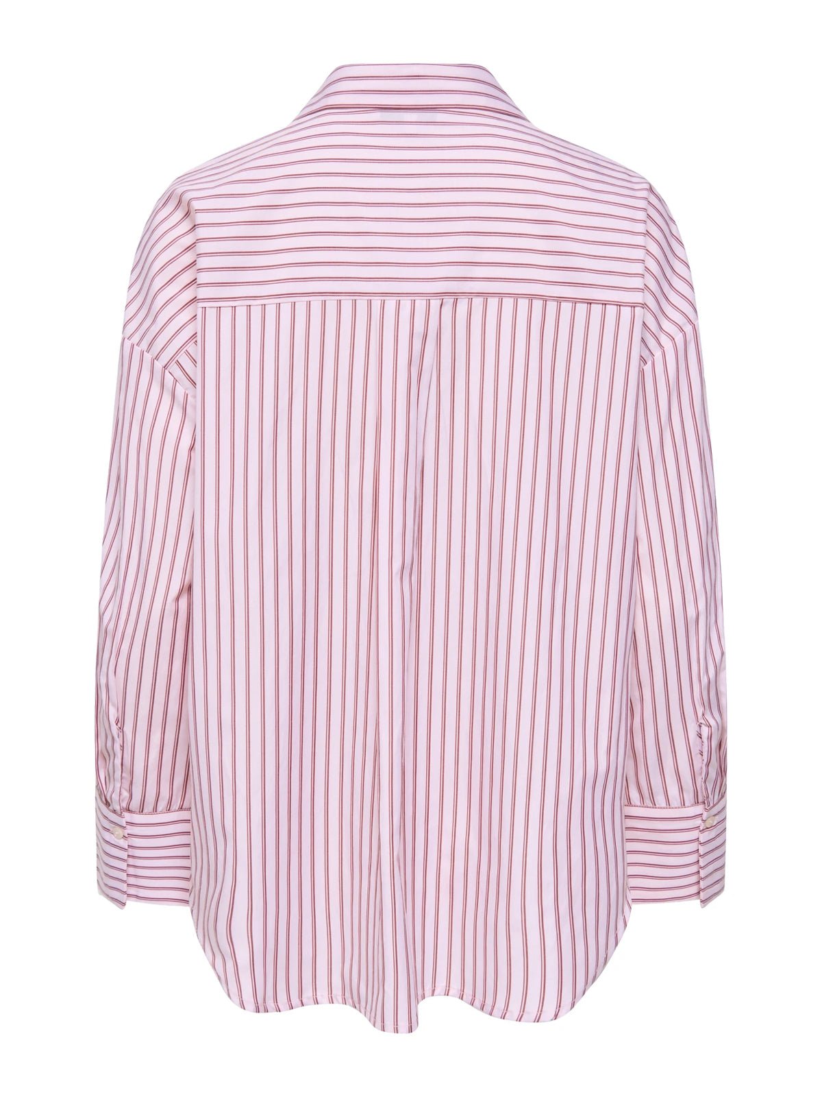 Alva Stripe Shirt Pink - Glebe Fashion