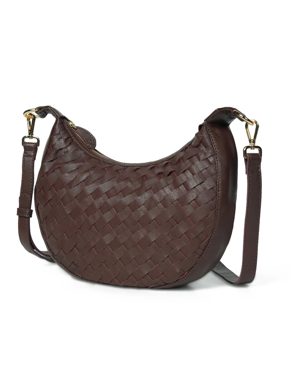 Bell & Fox Robyn Hand Woven Cross Body Bag Chocolate - Glebe Fashion