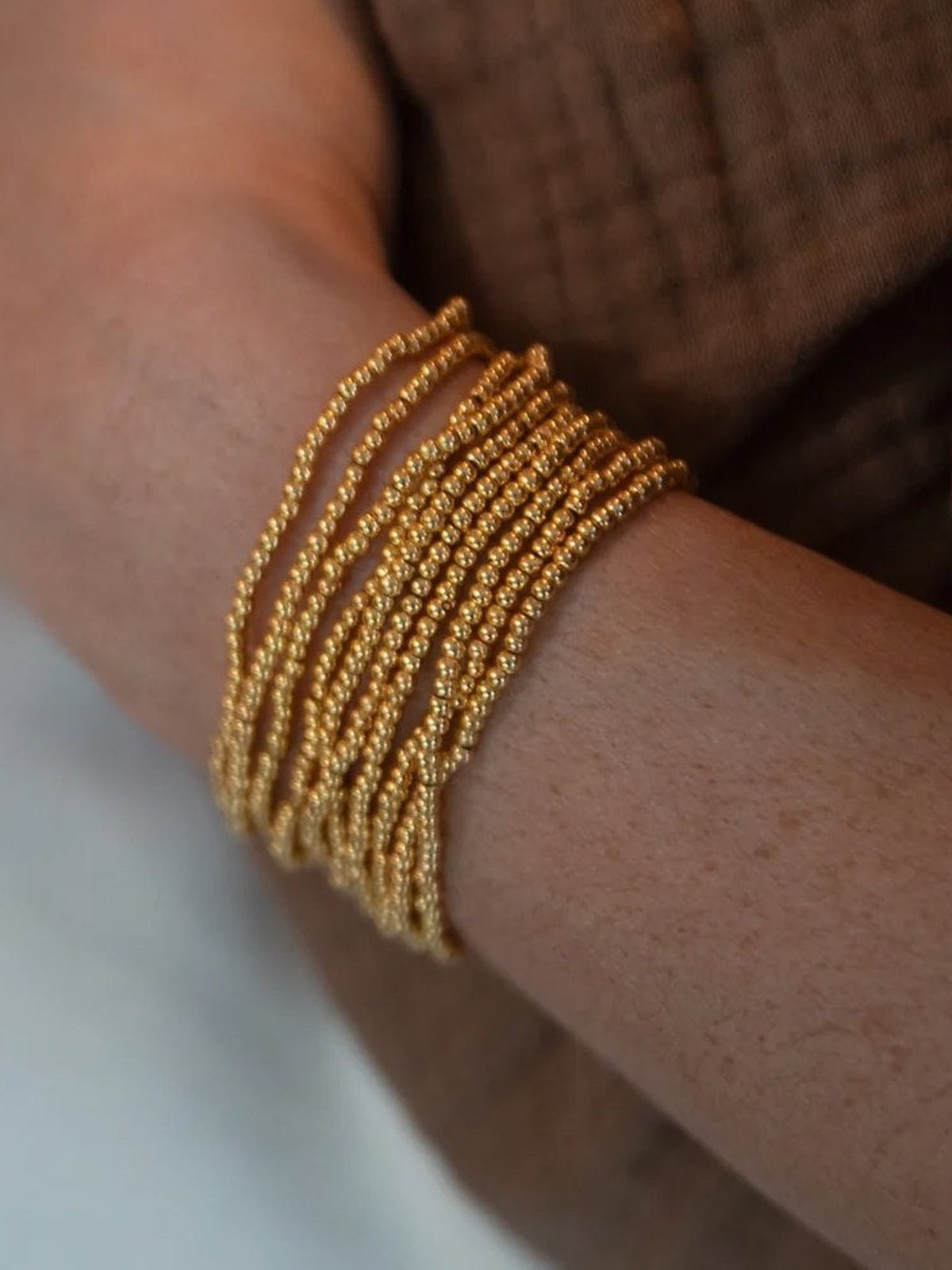 Chalk Multi Ball Bracelet Gold - Glebe Fashion