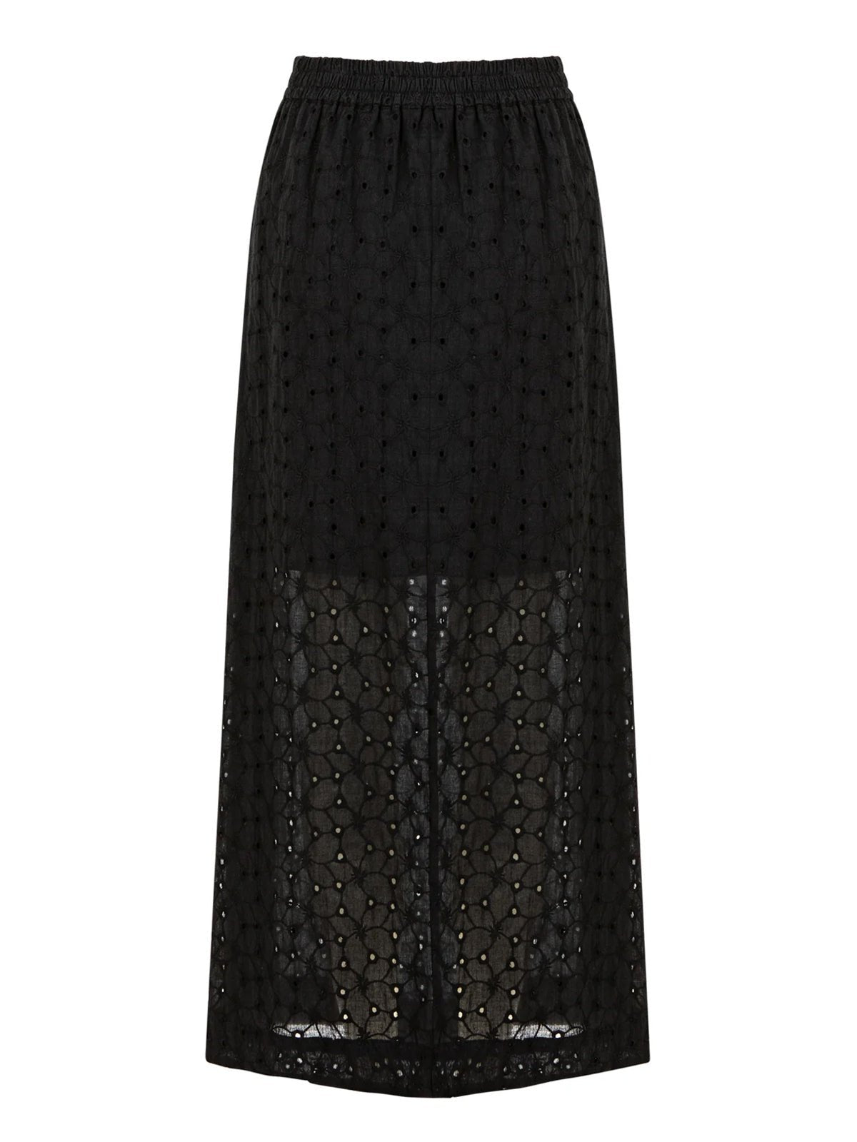 Coster Copenhagen Broderie Anglaise Skirt Black - Glebe Fashion