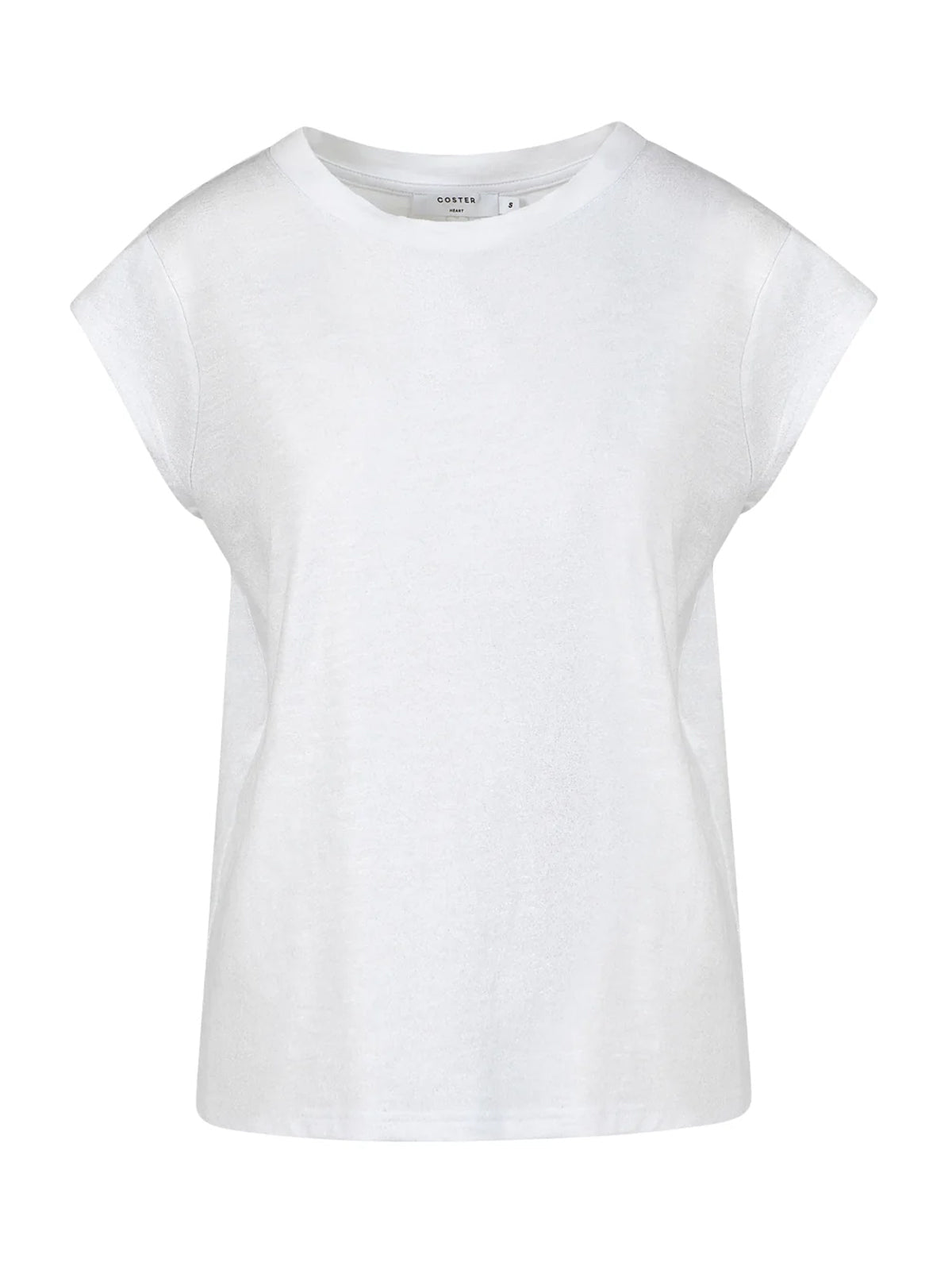 Coster Copenhagen Metallic Tee White - Glebe Fashion