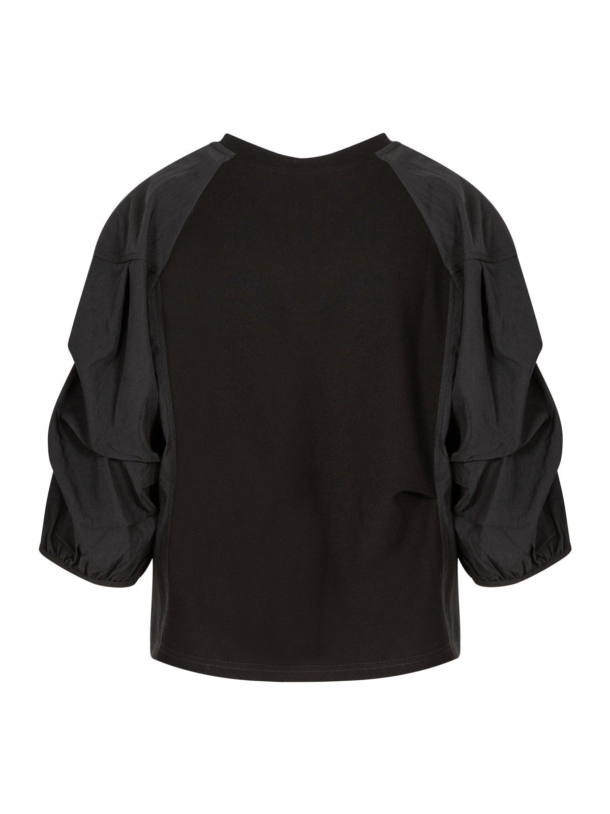 Coster Copenhagen Mix Puff Sleeve Blouse Black - Glebe Fashion