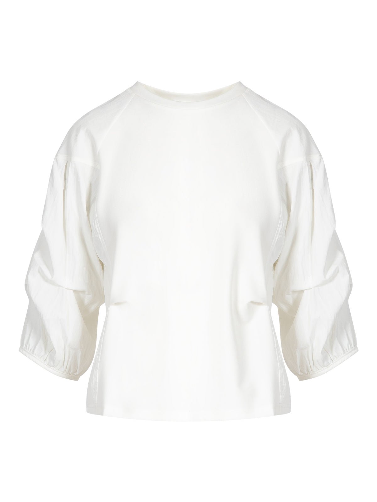 Coster Copenhagen Mix Puff Sleeve Blouse White - Glebe Fashion