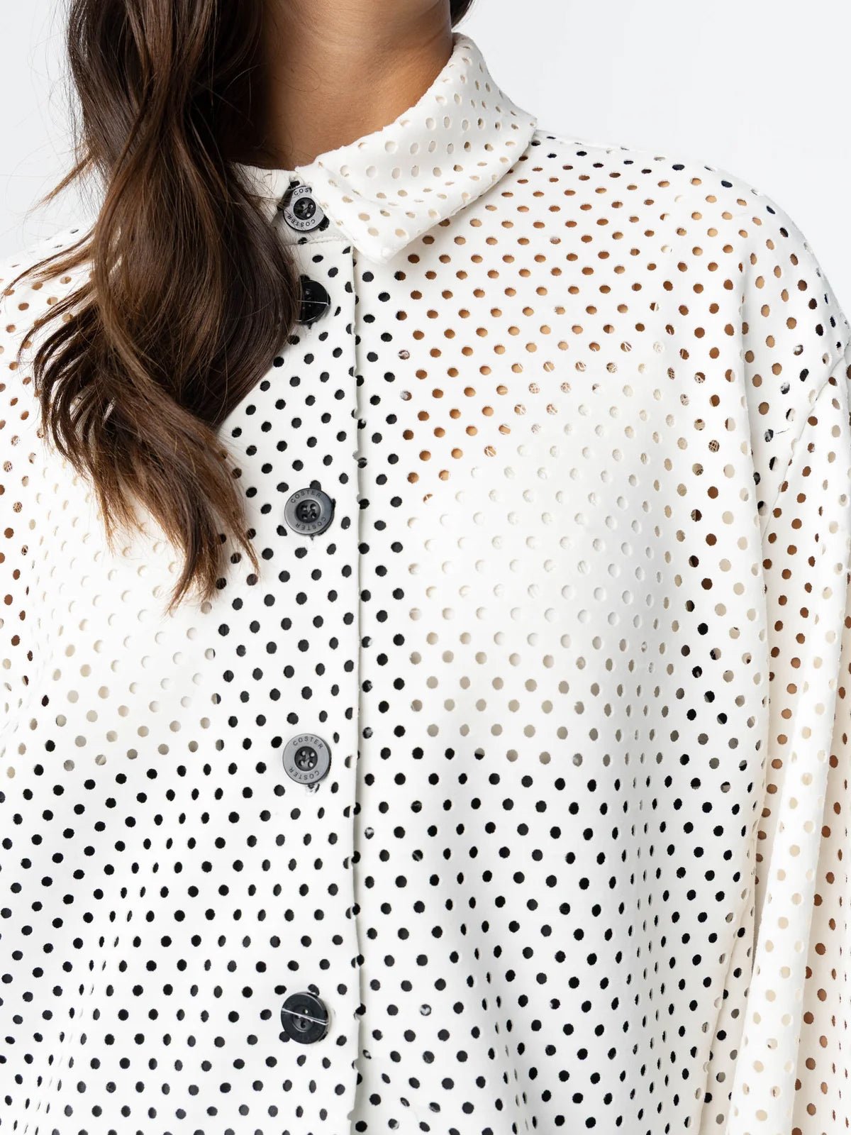 Coster Copenhagen Scuba Jacket Pearl White - Glebe Fashion
