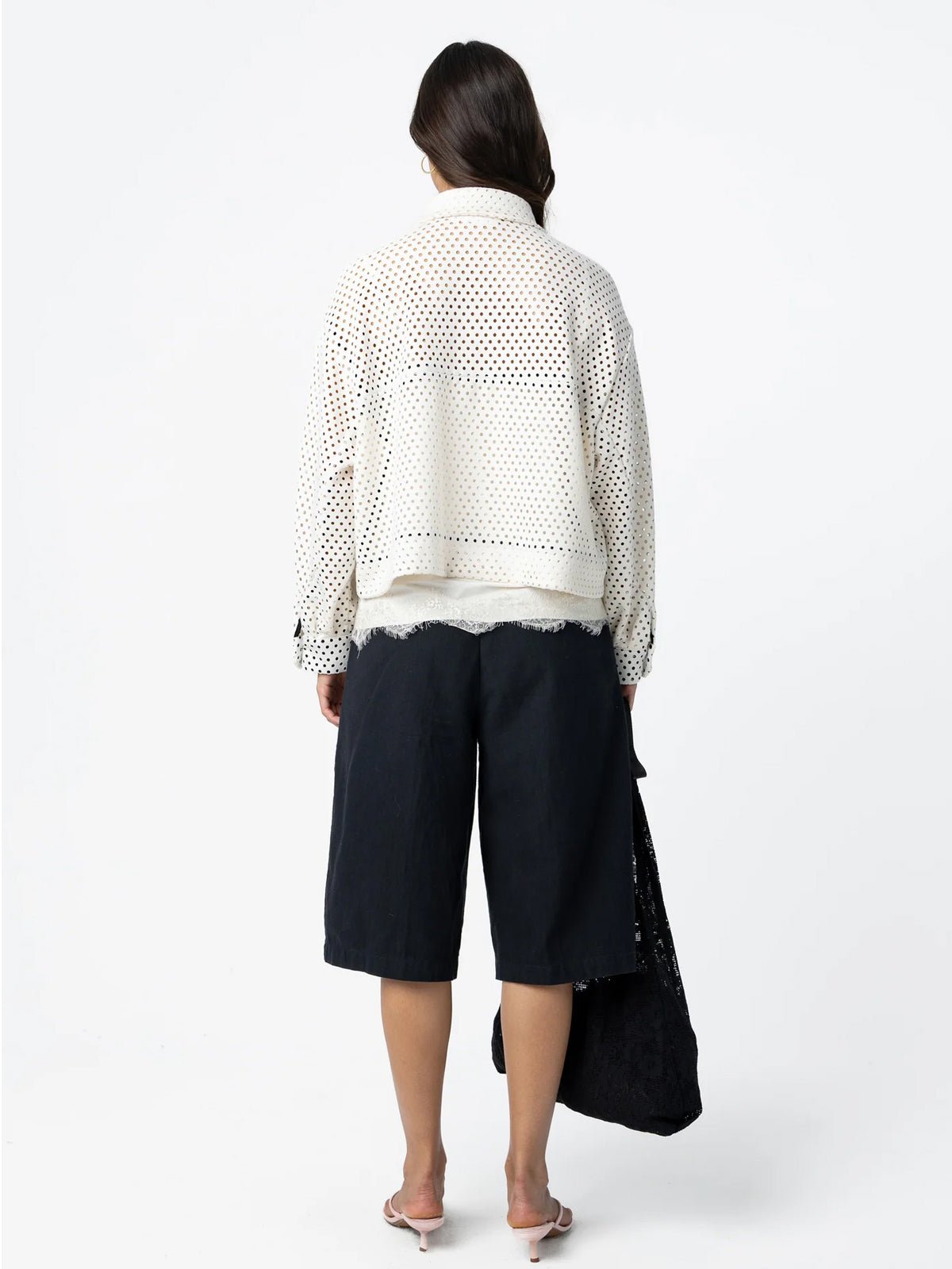 Coster Copenhagen Scuba Jacket Pearl White - Glebe Fashion