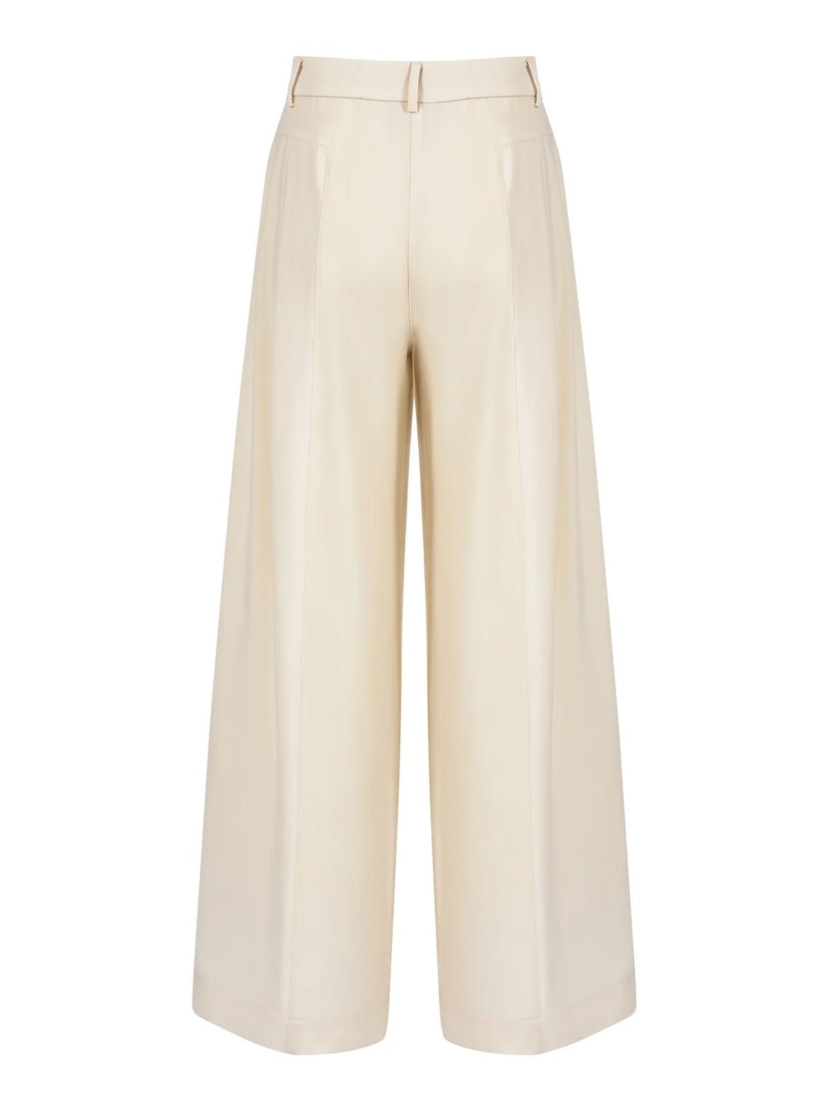 Coster Copenhagen Shiny Wide Pant Anna Fit Pearl - Glebe Fashion