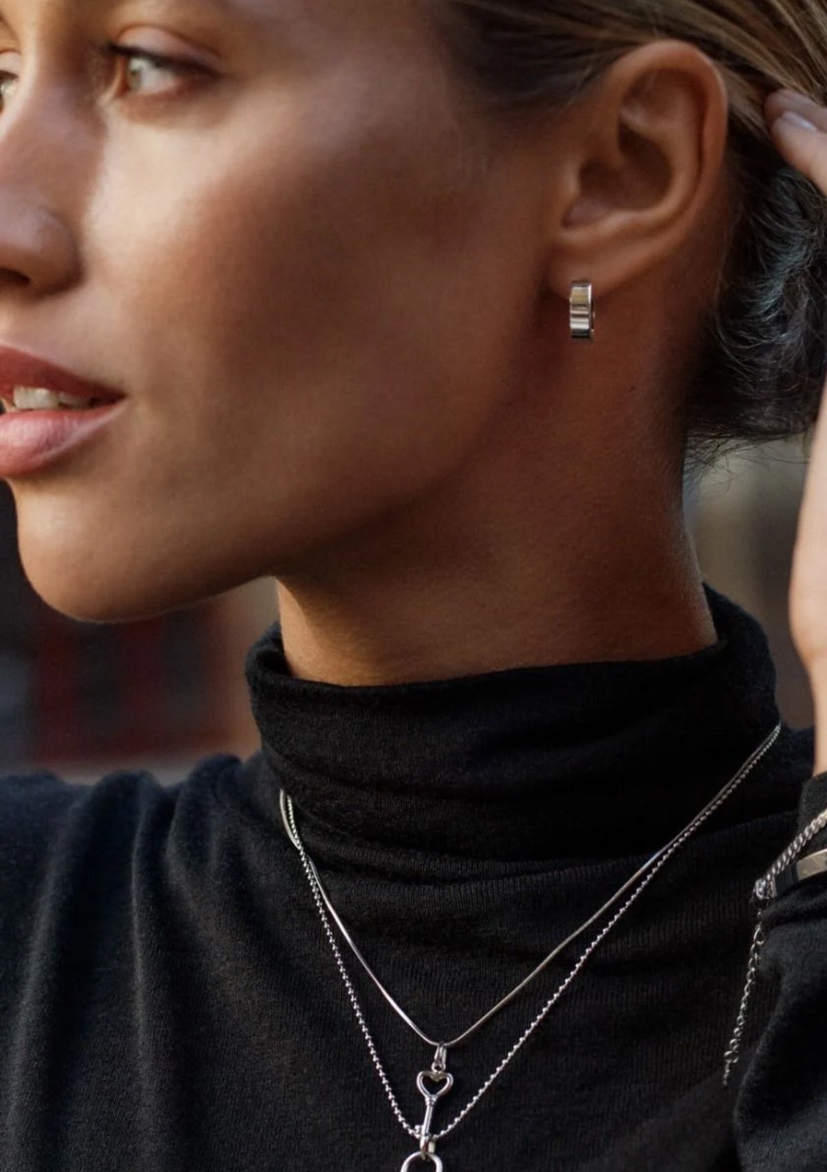 Edblad Fave Hoops Steel - Glebe Fashion