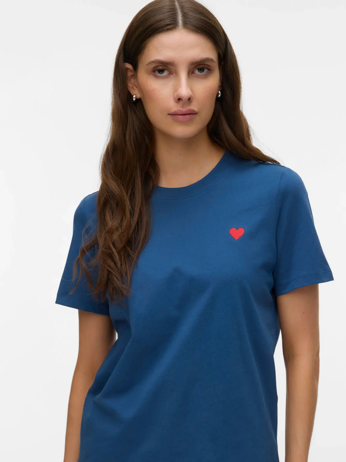 Embroidered Heart T-Shirt | More Colours - Glebe Fashion