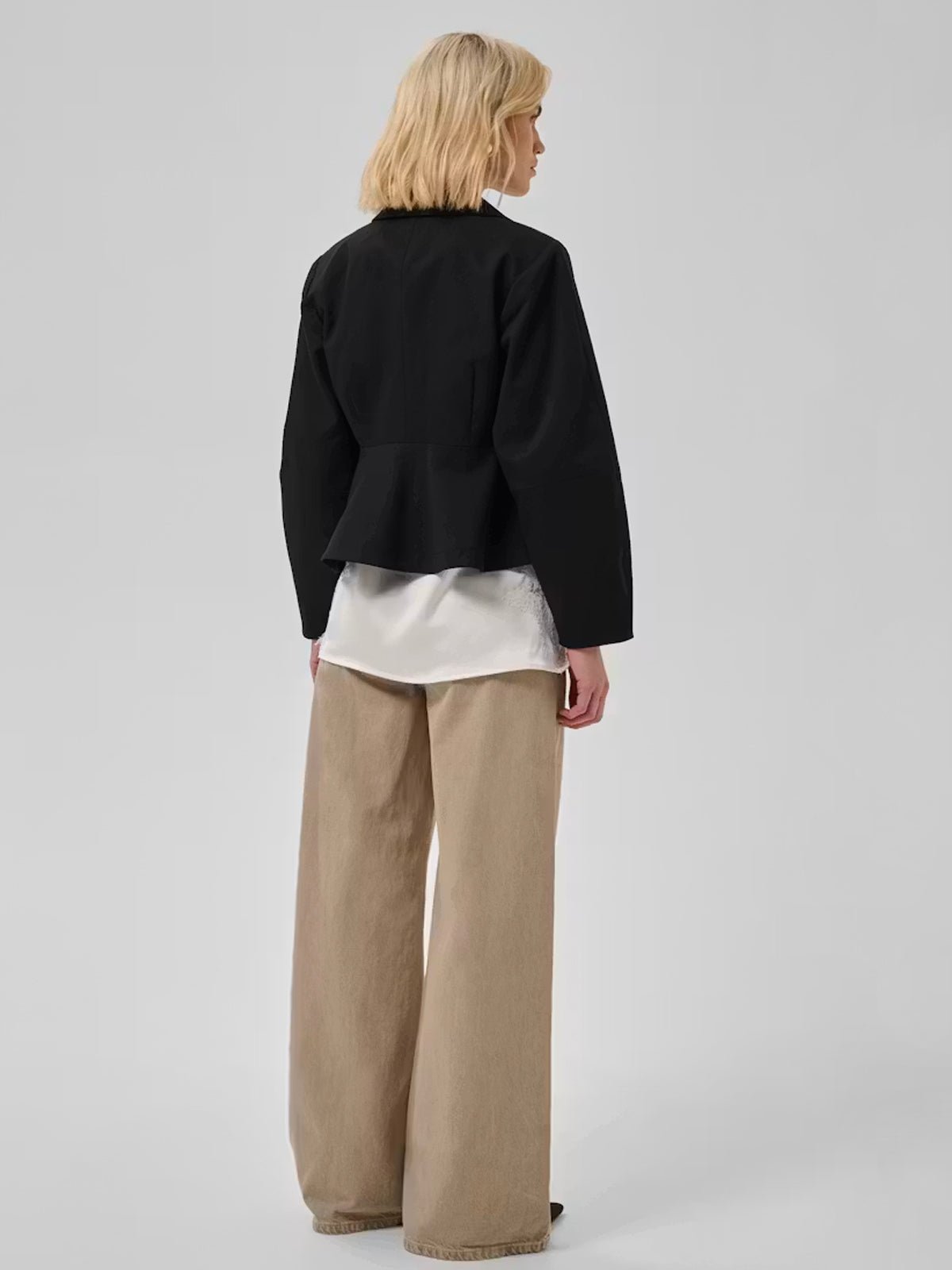 Evie Blazer In Black - Glebe Fashion