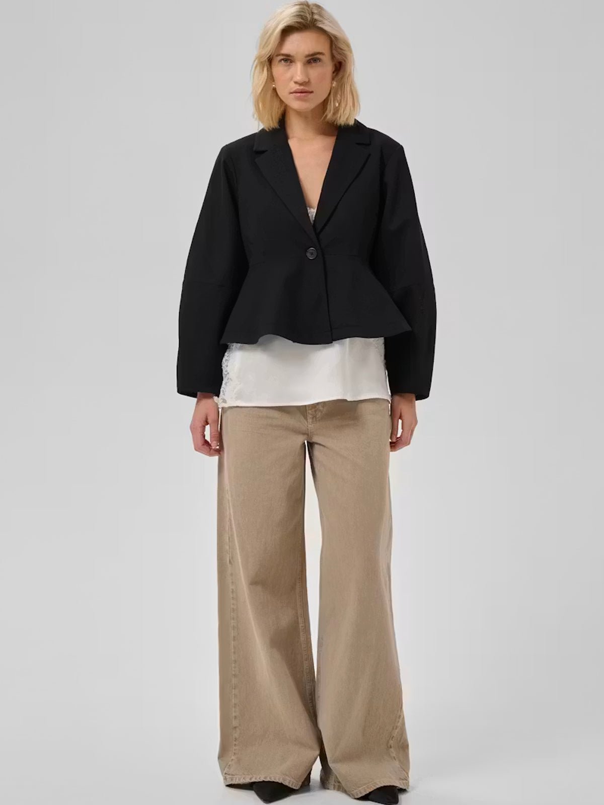 Evie Blazer In Black - Glebe Fashion
