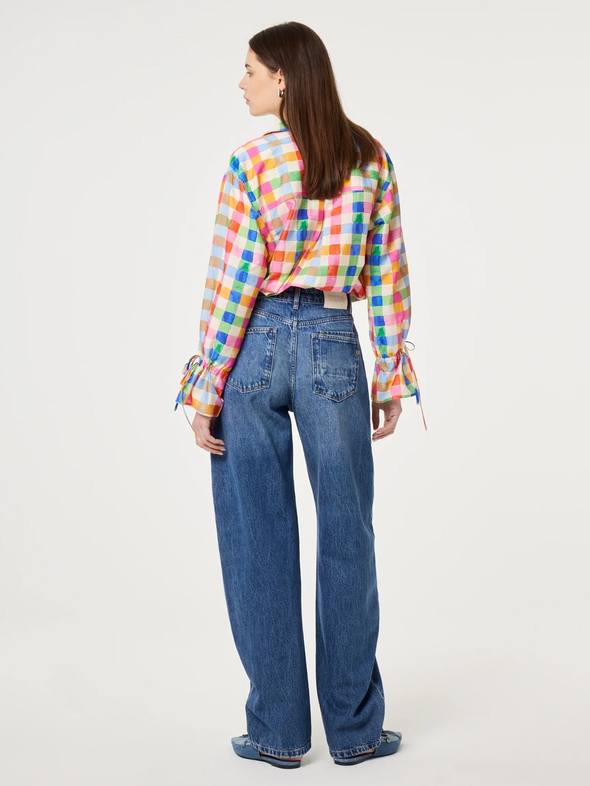 Fabienne Chapot Betty Barrel Jeans Mid Blue - Glebe Fashion