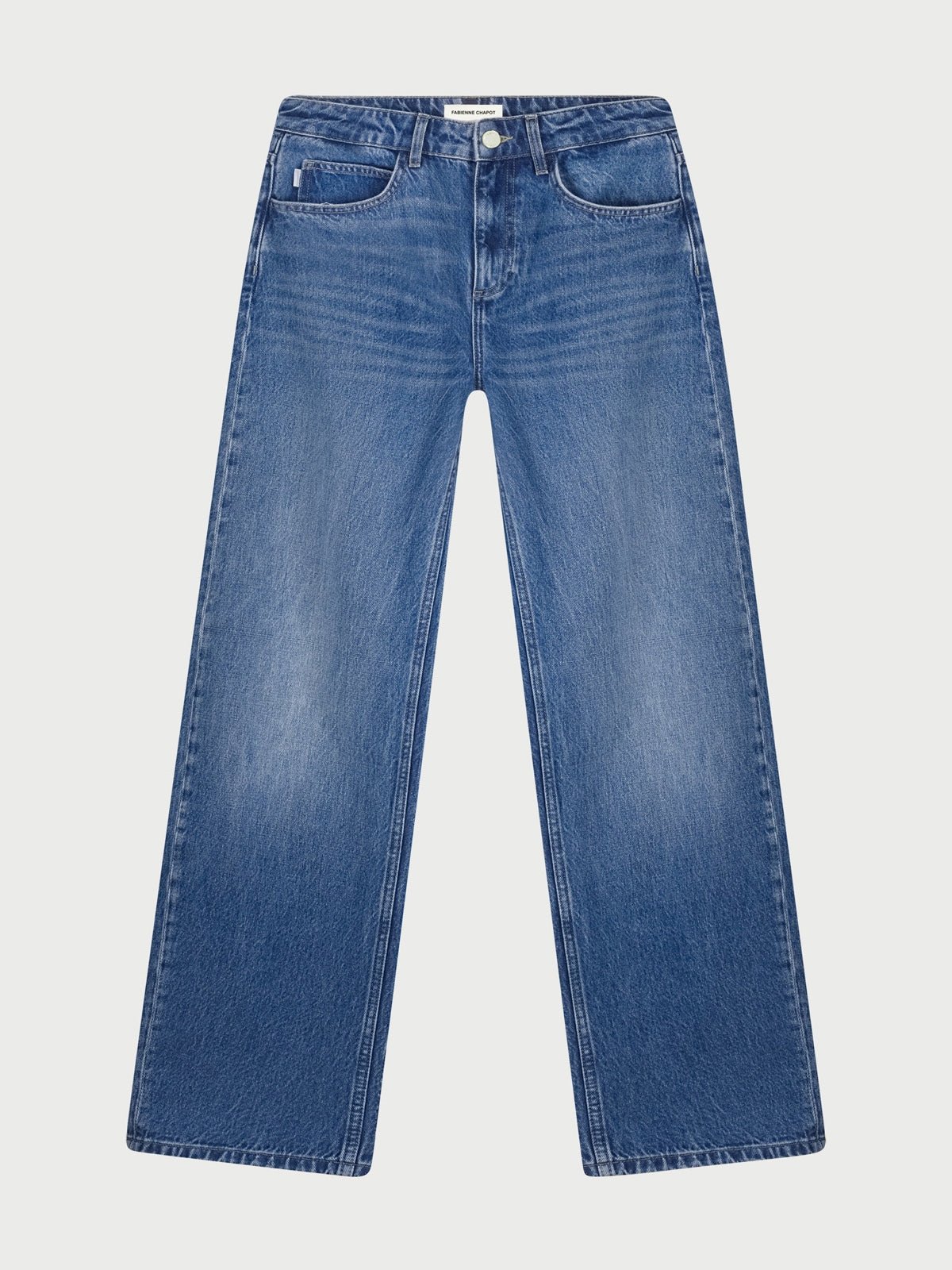 Fabienne Chapot Betty Barrel Jeans Mid Blue - Glebe Fashion
