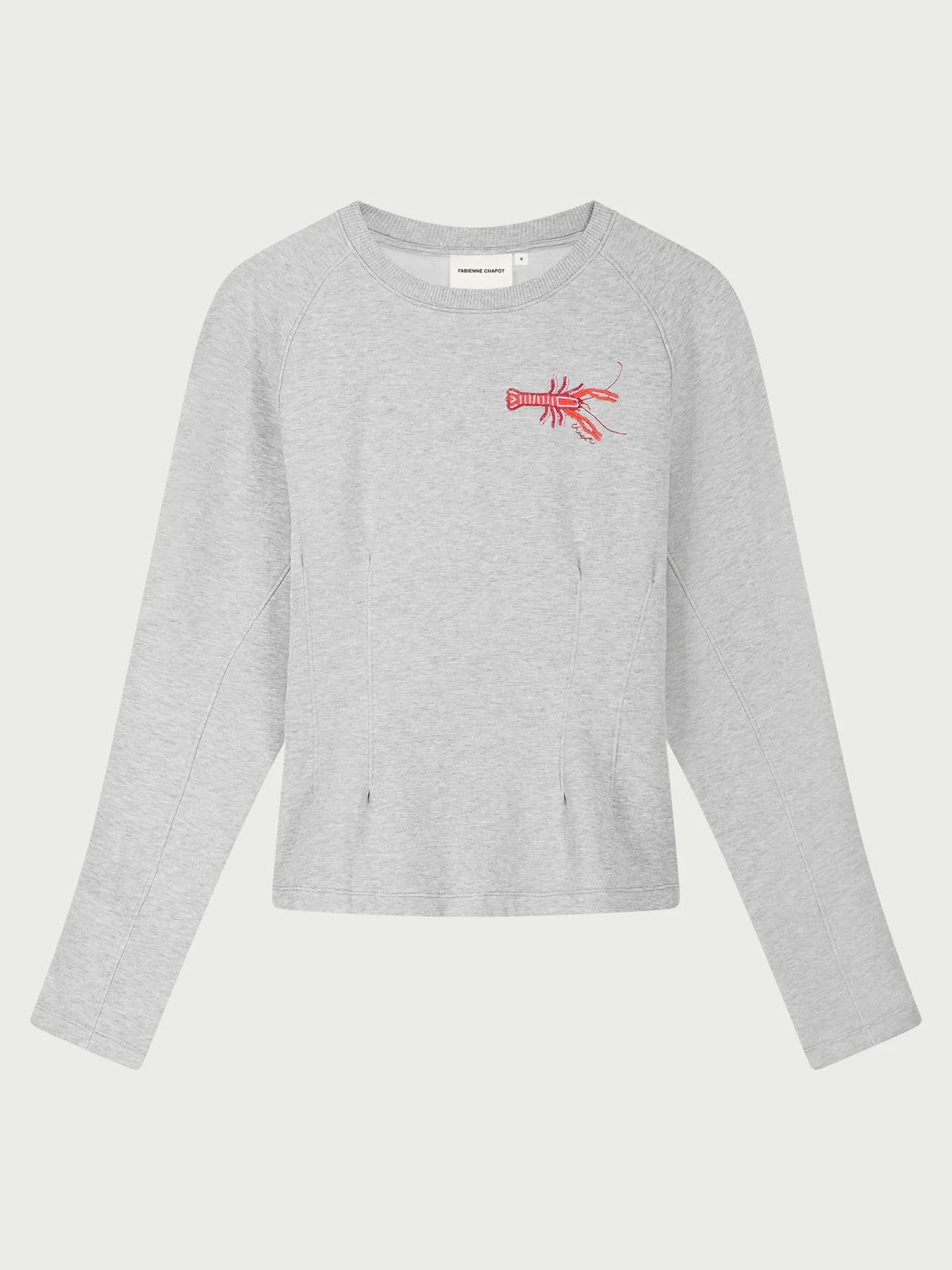 Fabienne Chapot Dhelia Sweater Mid Grey Melange - Glebe Fashion