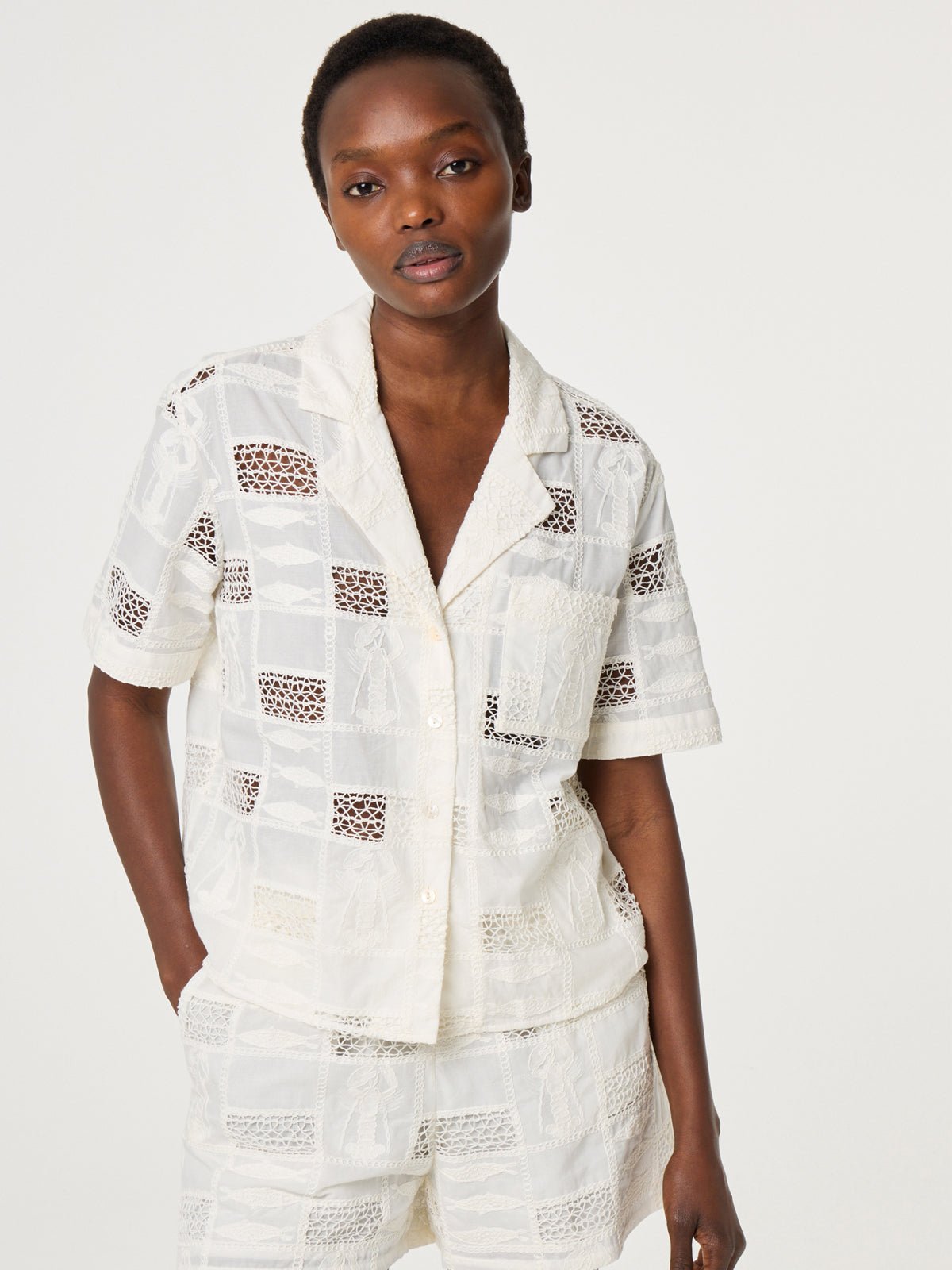 Fabienne Chapot Farida Blouse Cosy White - Glebe Fashion