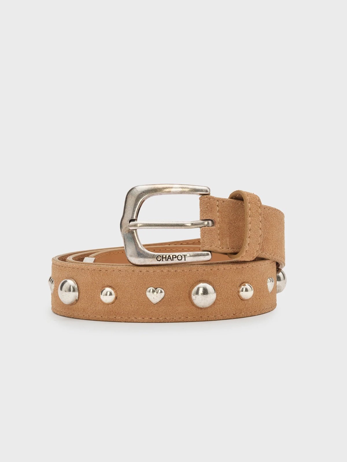 Fabienne Chapot Play Of Studs Belt Sand - Glebe Fashion
