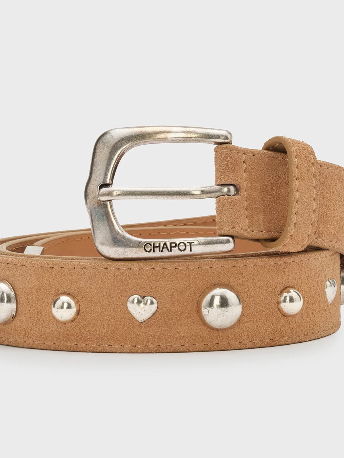 Fabienne Chapot Play Of Studs Belt Sand - Glebe Fashion