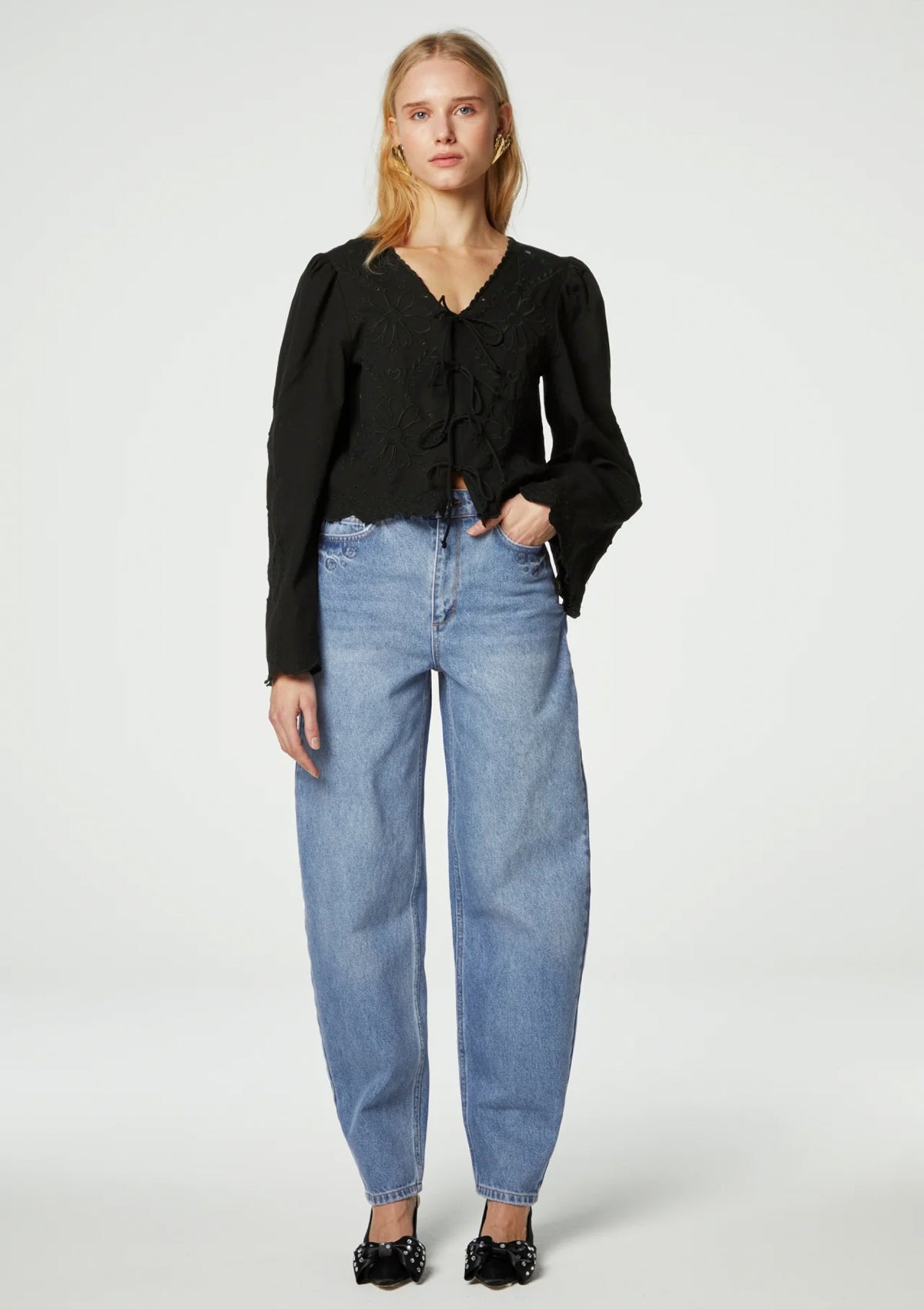 Fabienne Chapot Sterre Top Black - Glebe Fashion