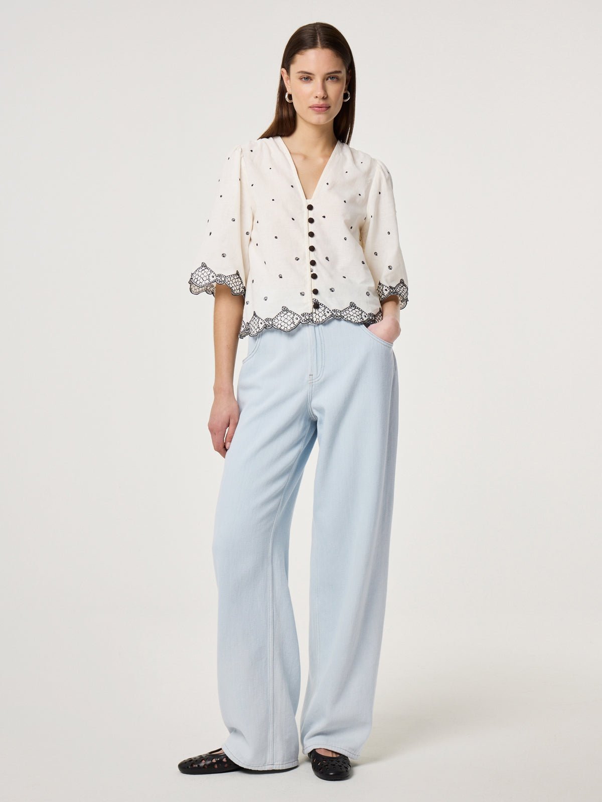 Fabienne Chapot Tylera Blouse Cosy White - Glebe Fashion