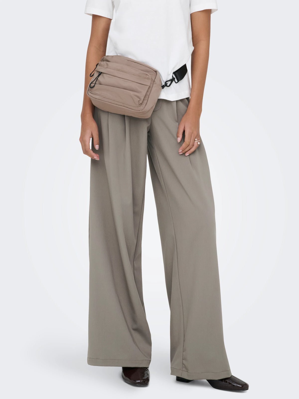 Fawn High Waist Wide Leg Trousers - Glebe Fashion