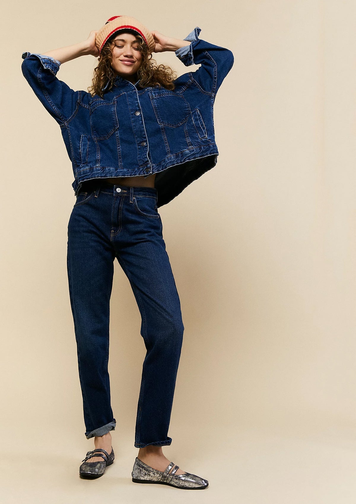 Free People Gemini Ballet Flat Silver - Glebe Fashion