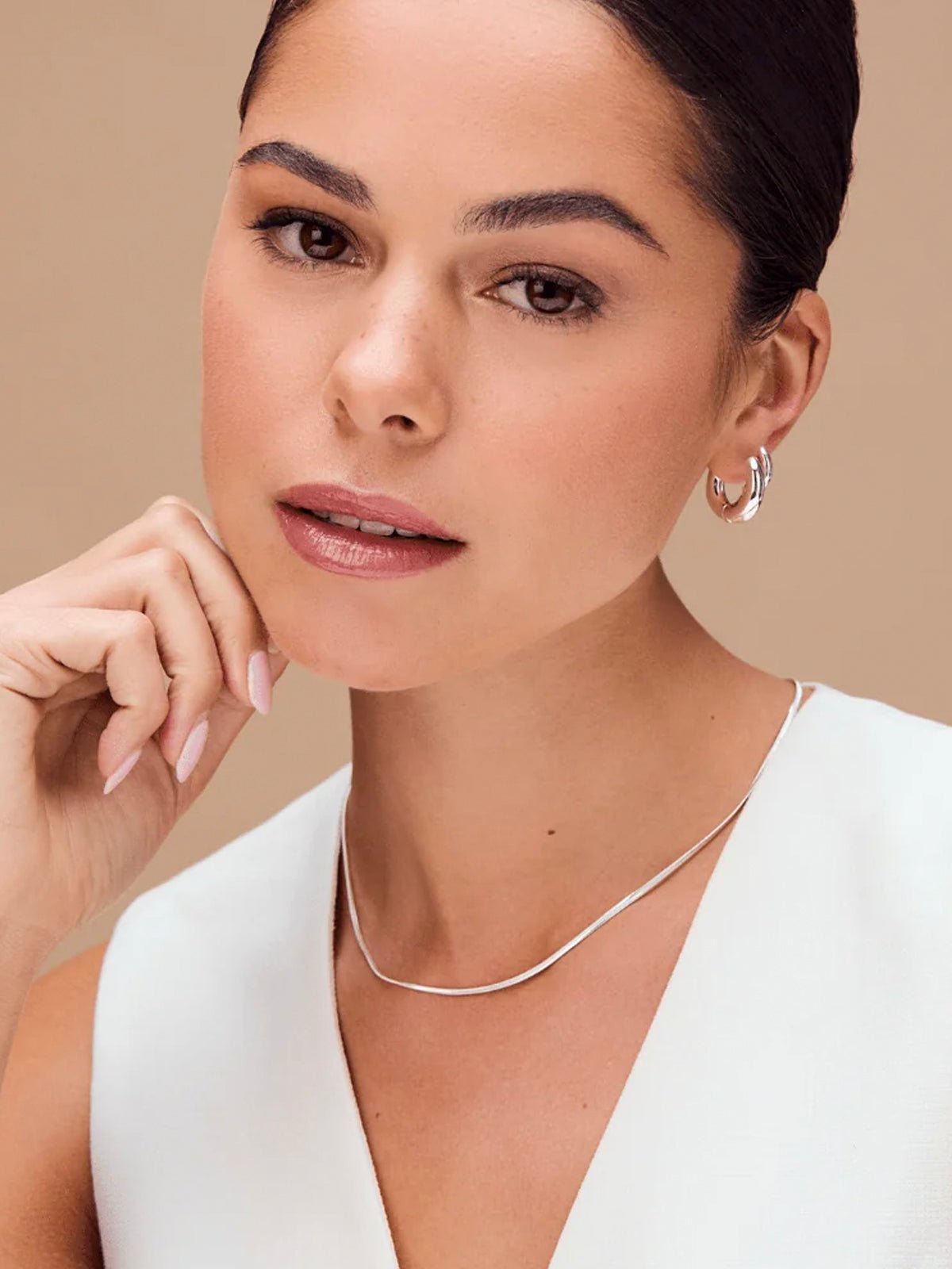 LUXE Flat Snake Chain Necklace - Glebe Fashion