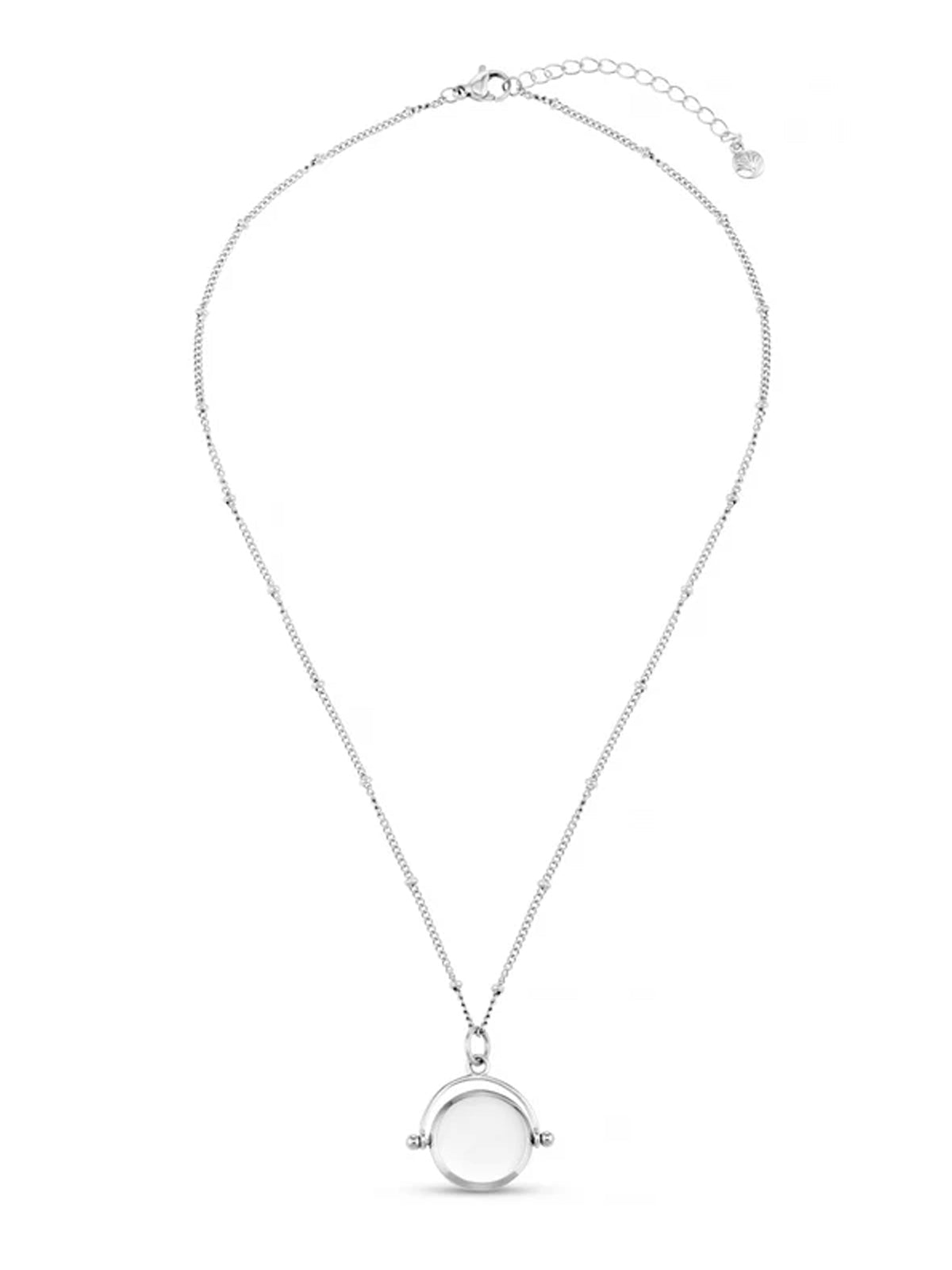 Luxe Silver Disc Necklace - Glebe Fashion