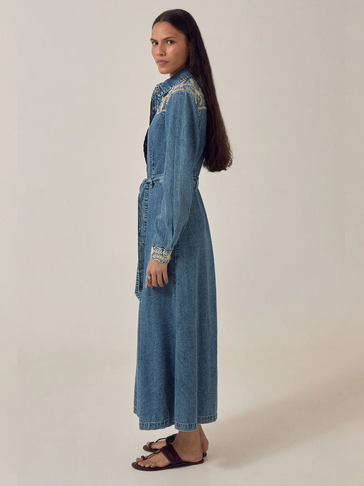 Maison Hotel Amelia Dress Arizona Blue Haze - Glebe Fashion